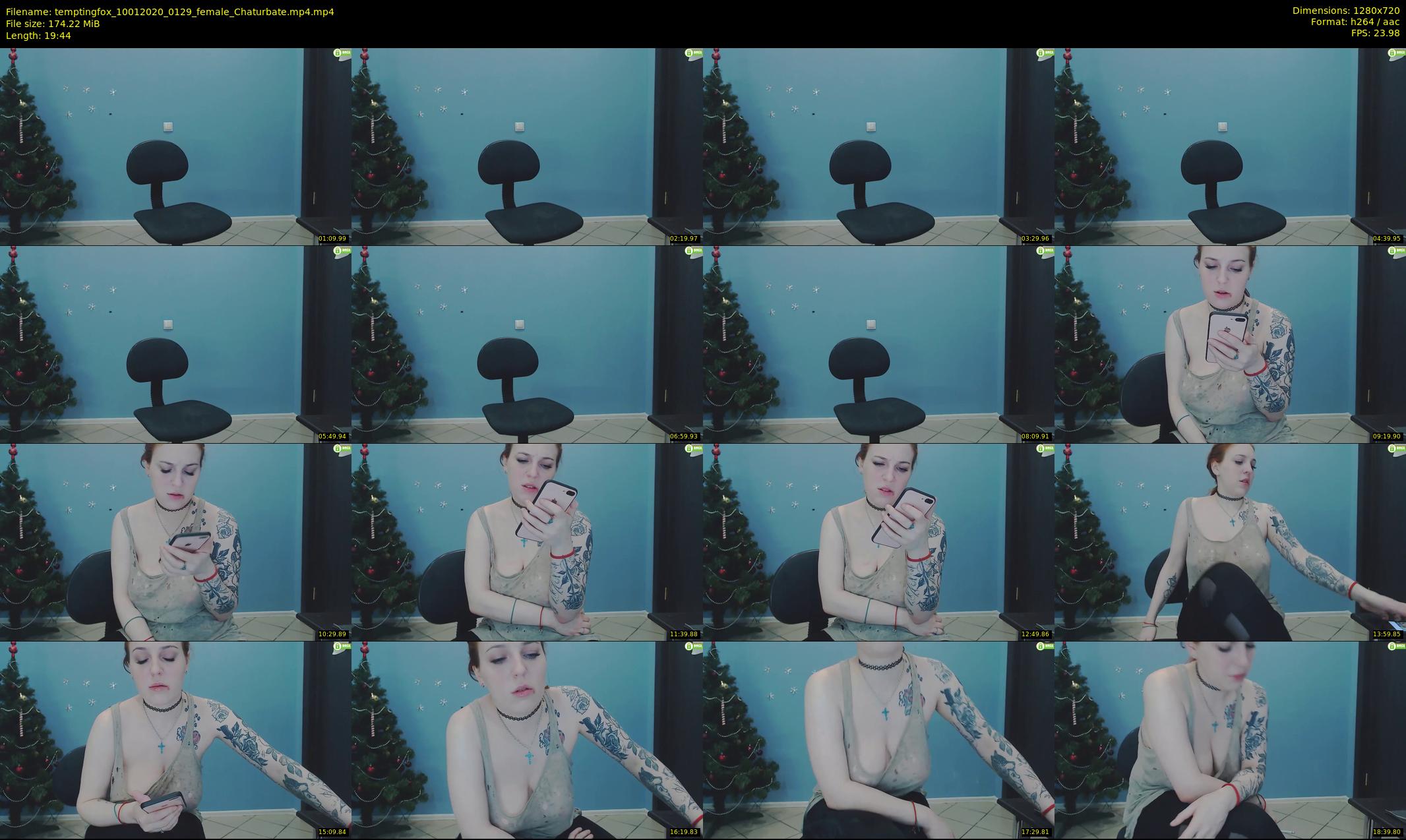 temptingfox — 20 minute Chaturbate female cam show recording, 720p, Jan 10, 2020