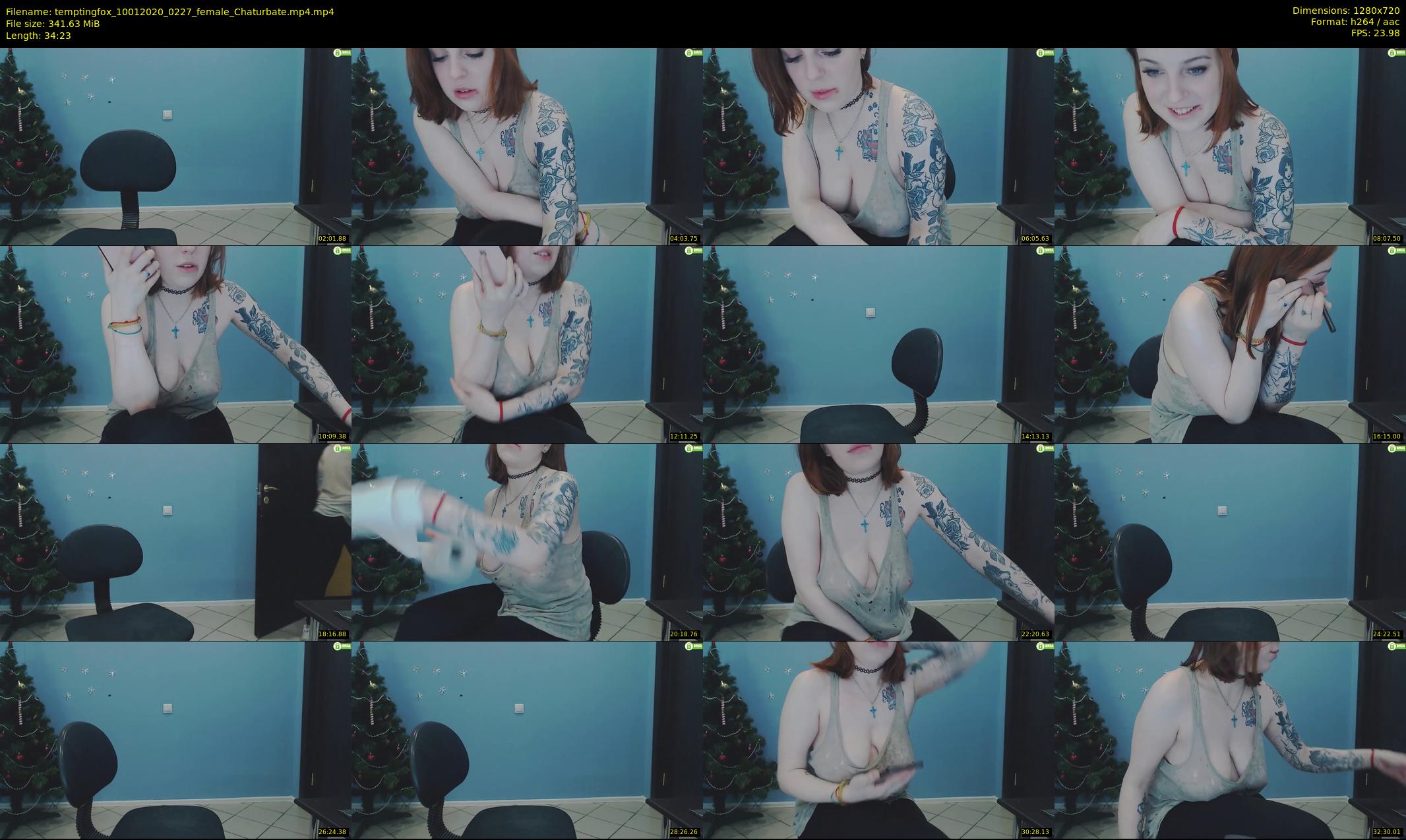 temptingfox — 35 minute Chaturbate female cam show recording, 720p, Jan 10, 2020