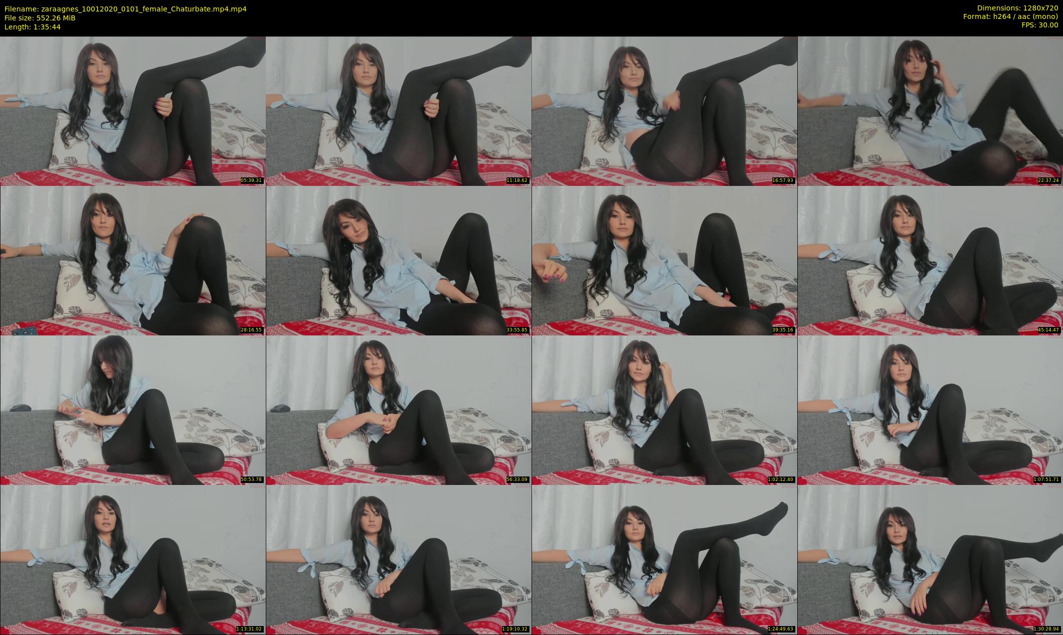 zaraagnes — 96 minute Chaturbate female cam show recording, 720p, Jan 10, 2020