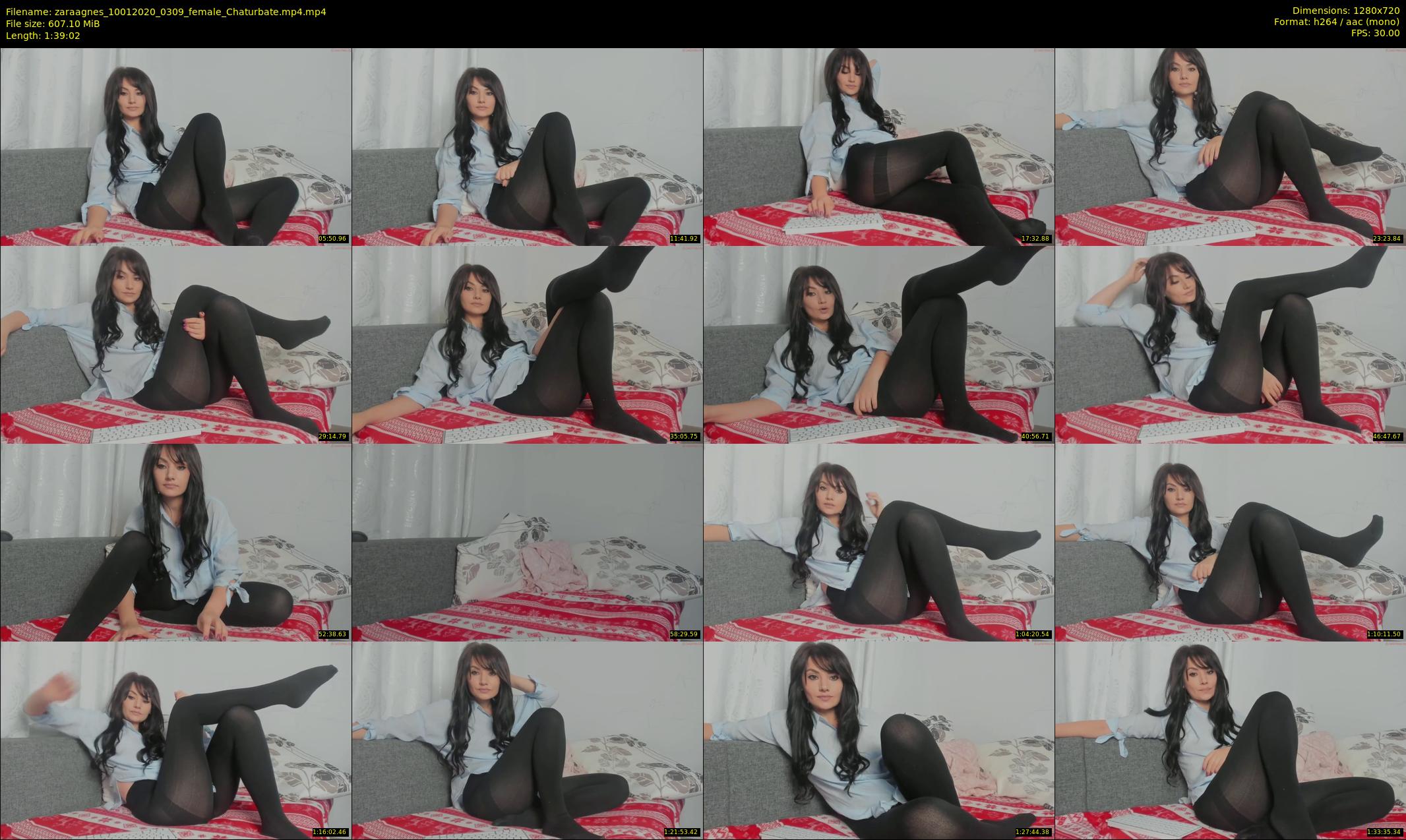 zaraagnes — 100 minute Chaturbate female cam show recording, 720p, Jan 10, 2020