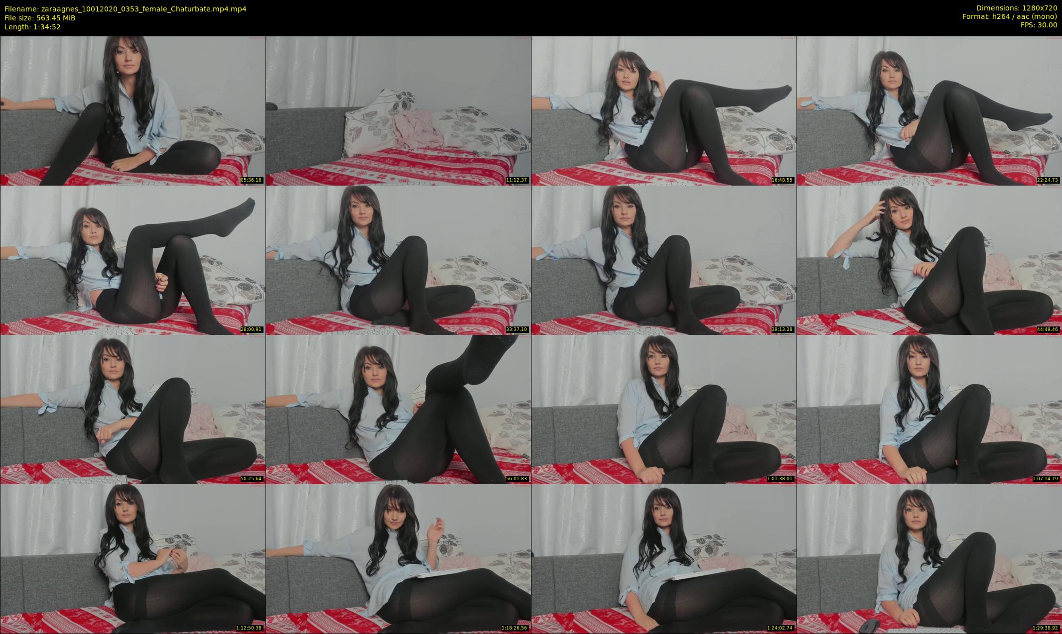 zaraagnes — 95 minute Chaturbate female cam show recording, 720p, Jan 10, 2020