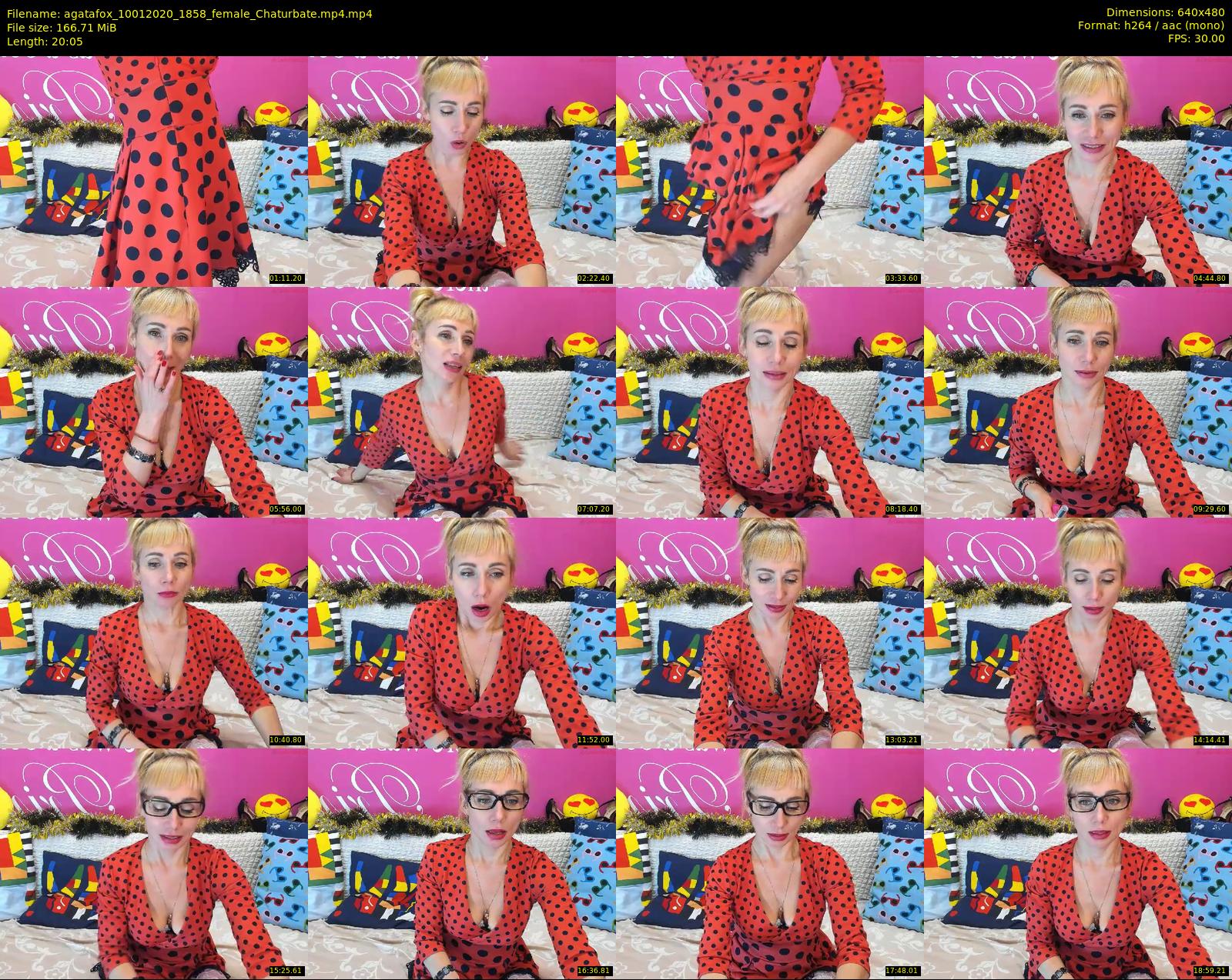 agatafox — 21 minute Chaturbate female cam show recording, 480p, Jan 10, 2020