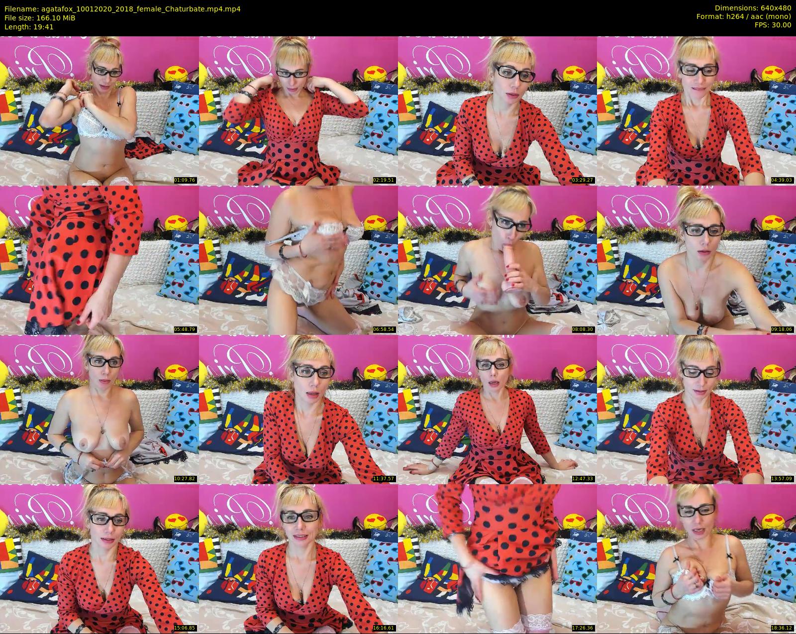 agatafox — 20 minute Chaturbate female cam show recording, 480p, Jan 10, 2020