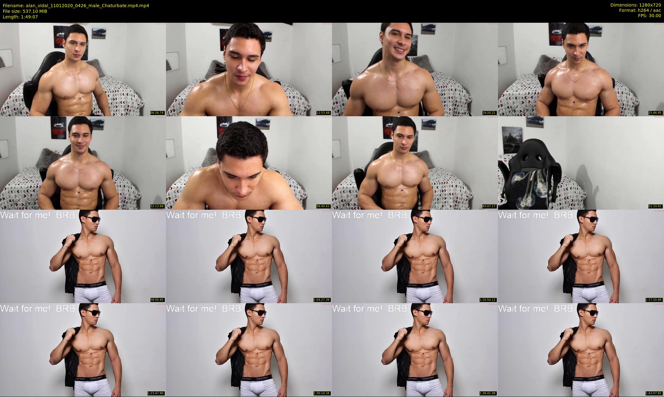 alan_vidal — 110 minute Chaturbate male cam show recording, 720p, Jan 11, 2020