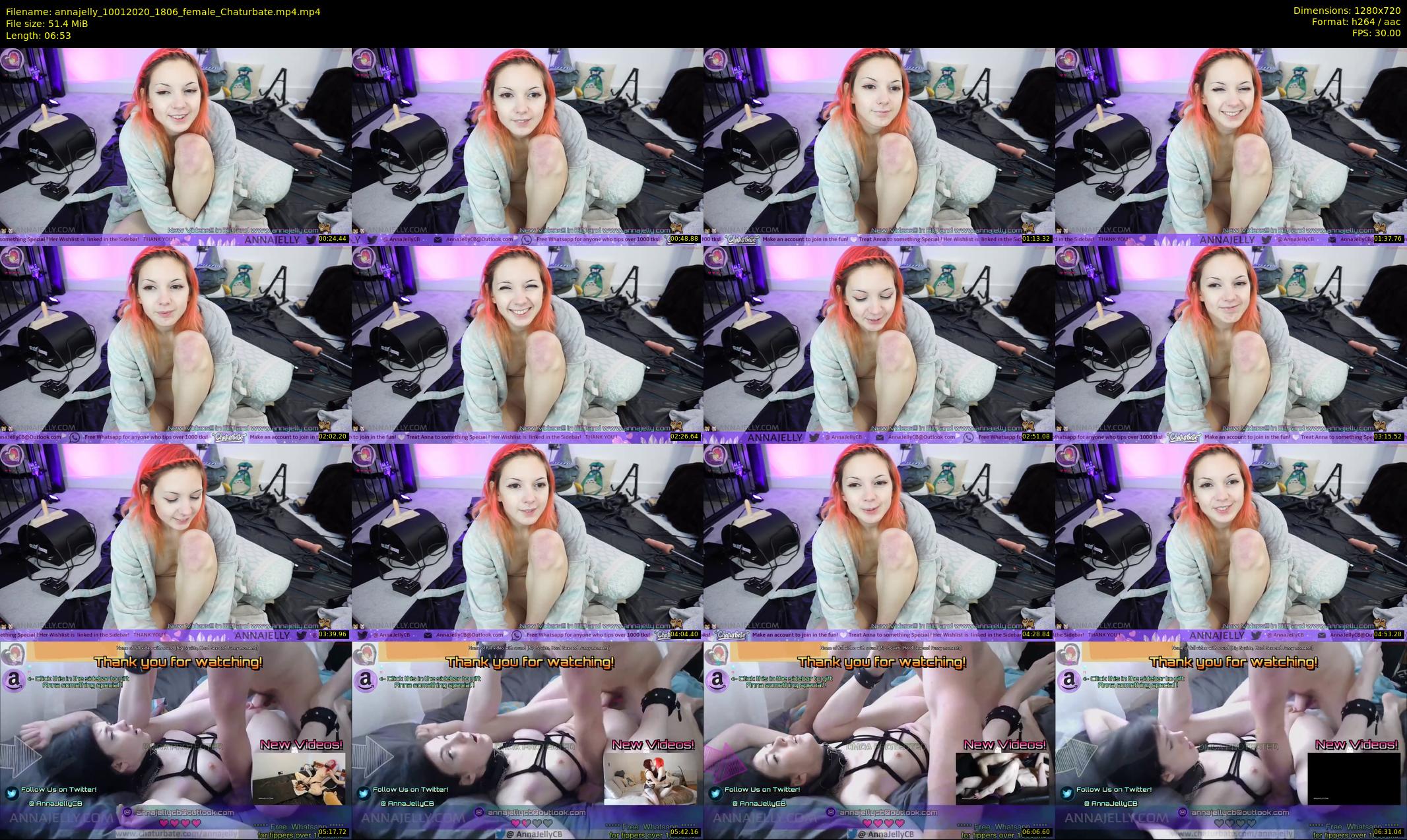 annajelly — 7 minute Chaturbate couple cam show recording, 720p, Jan 10, 2020