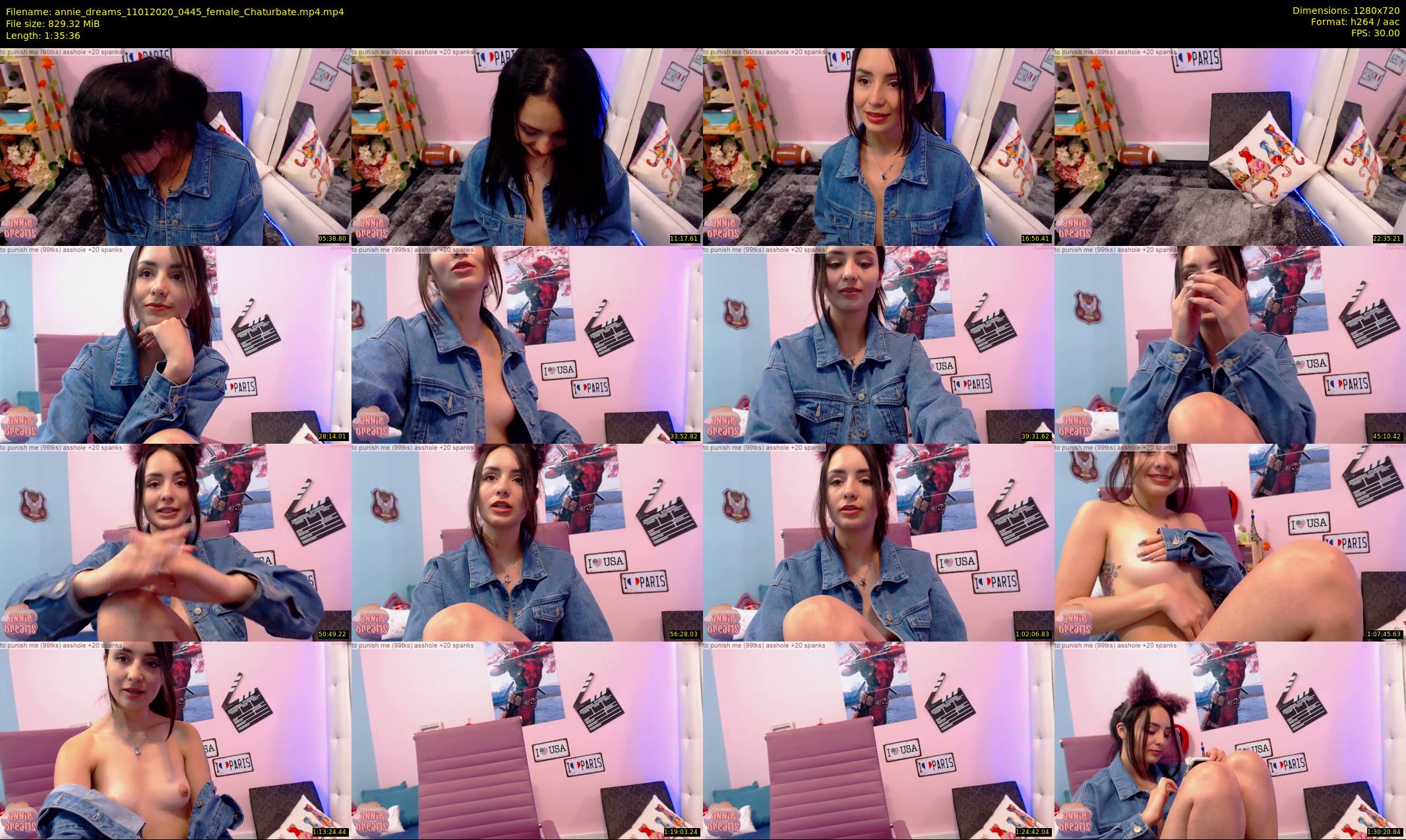 annie_dreams — 96 minute Chaturbate female cam show recording, 720p, Jan 11, 2020