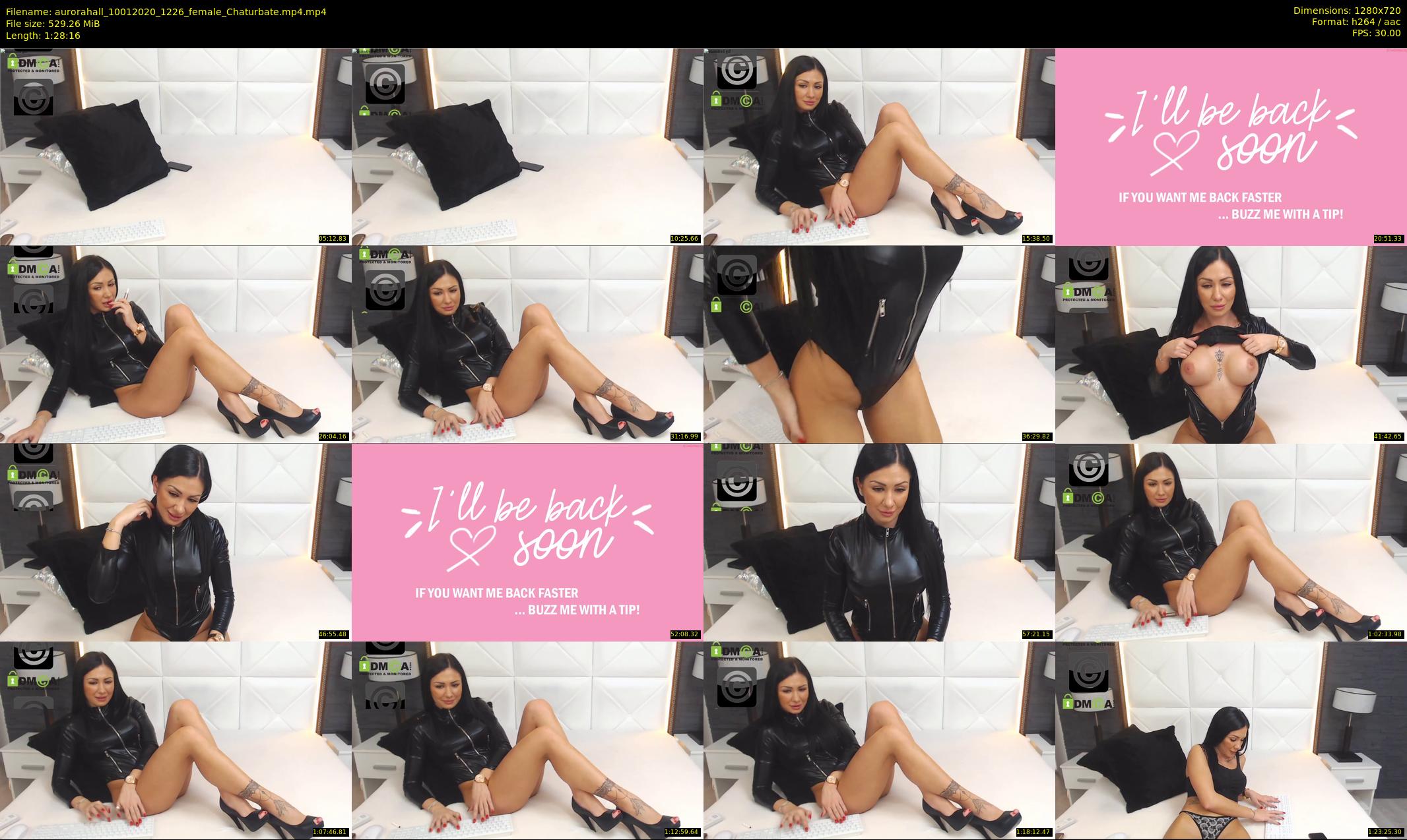 aurorahall — 89 minute Chaturbate female cam show recording, 720p, Jan 10, 2020