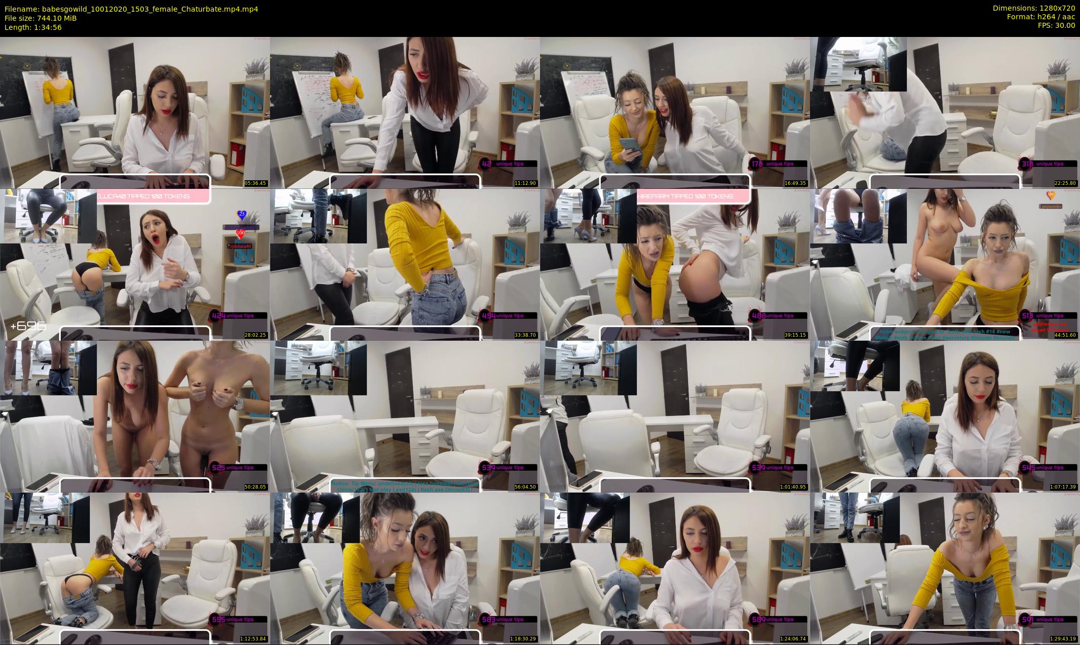 babesgowild — 95 minute Chaturbate couple cam show recording, 720p, Jan 10, 2020