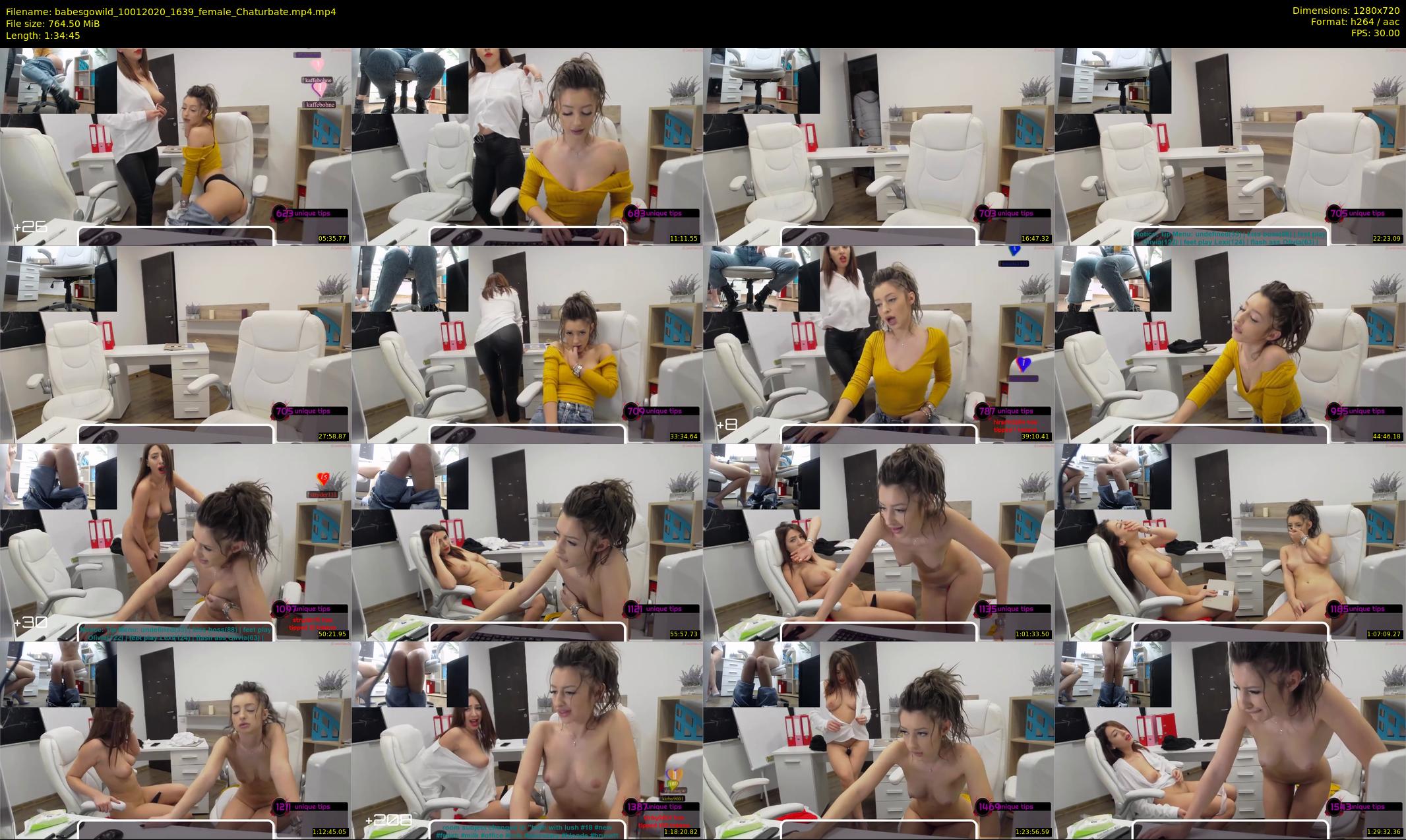 babesgowild — 95 minute Chaturbate couple cam show recording, 720p, Jan 10, 2020