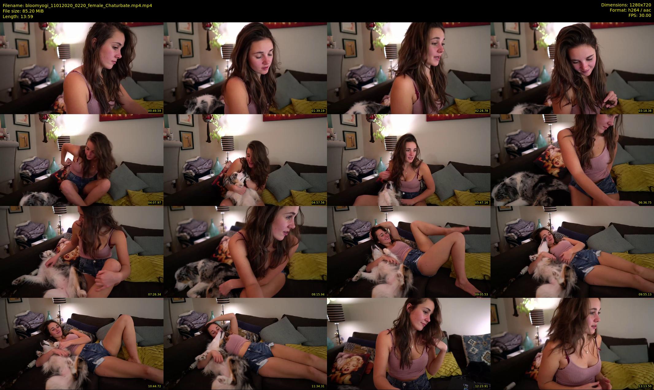 bloomyogi — 14 minute Chaturbate female cam show recording, 720p, Jan 11, 2020