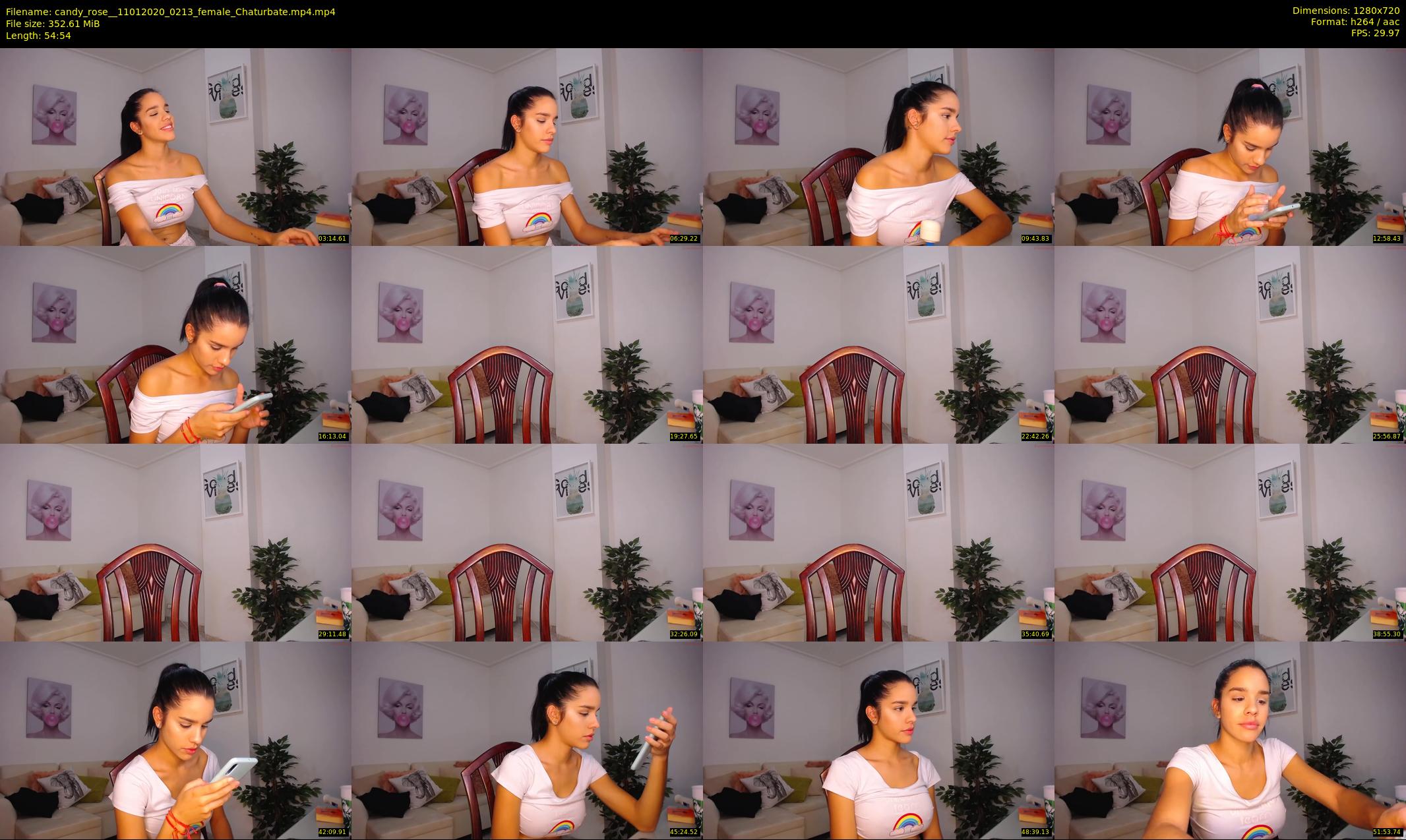 candy_rose_ — 55 minute Chaturbate female cam show recording, 720p, Jan 11, 2020