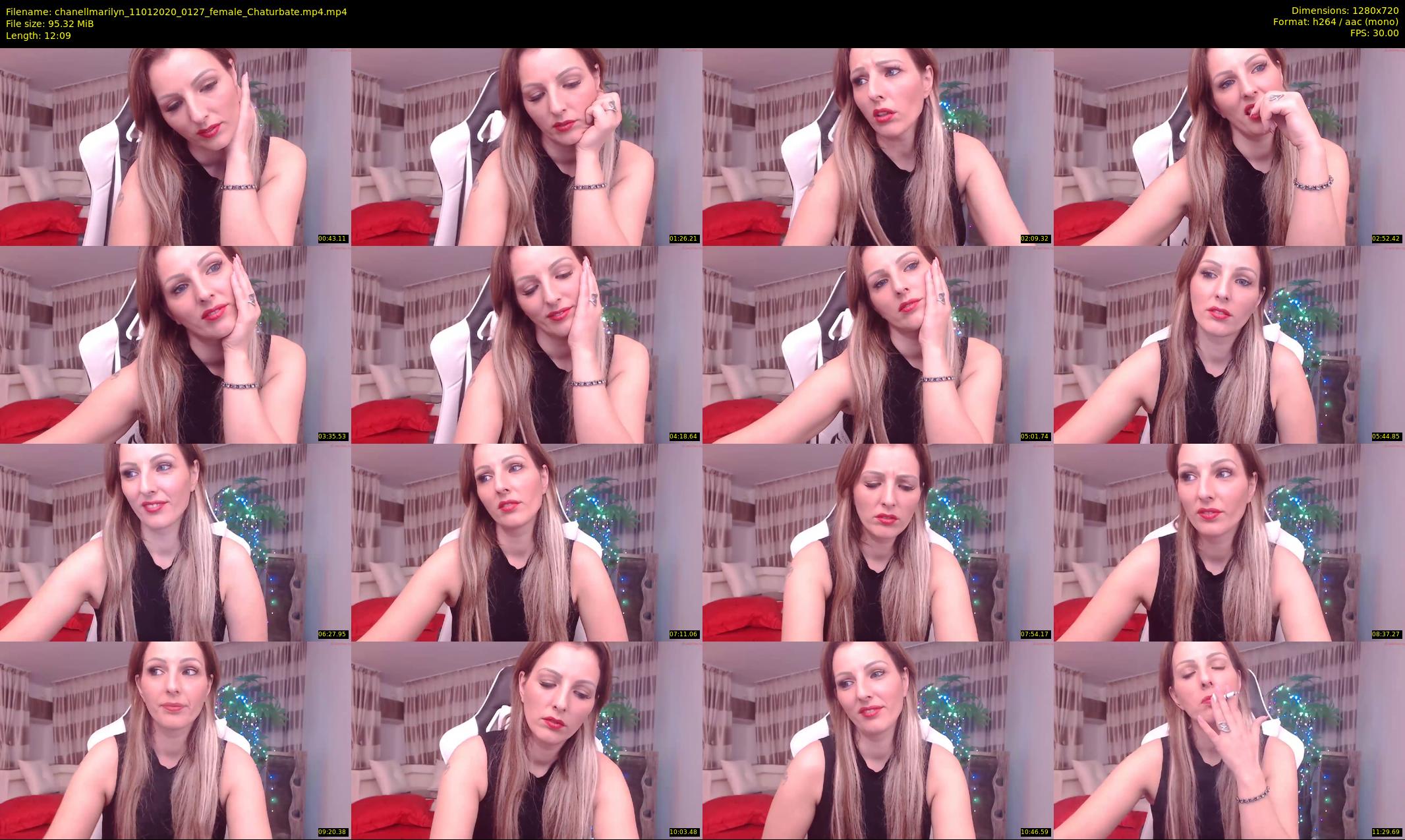 chanellmarilyn — 13 minute Chaturbate female cam show recording, 720p, Jan 11, 2020