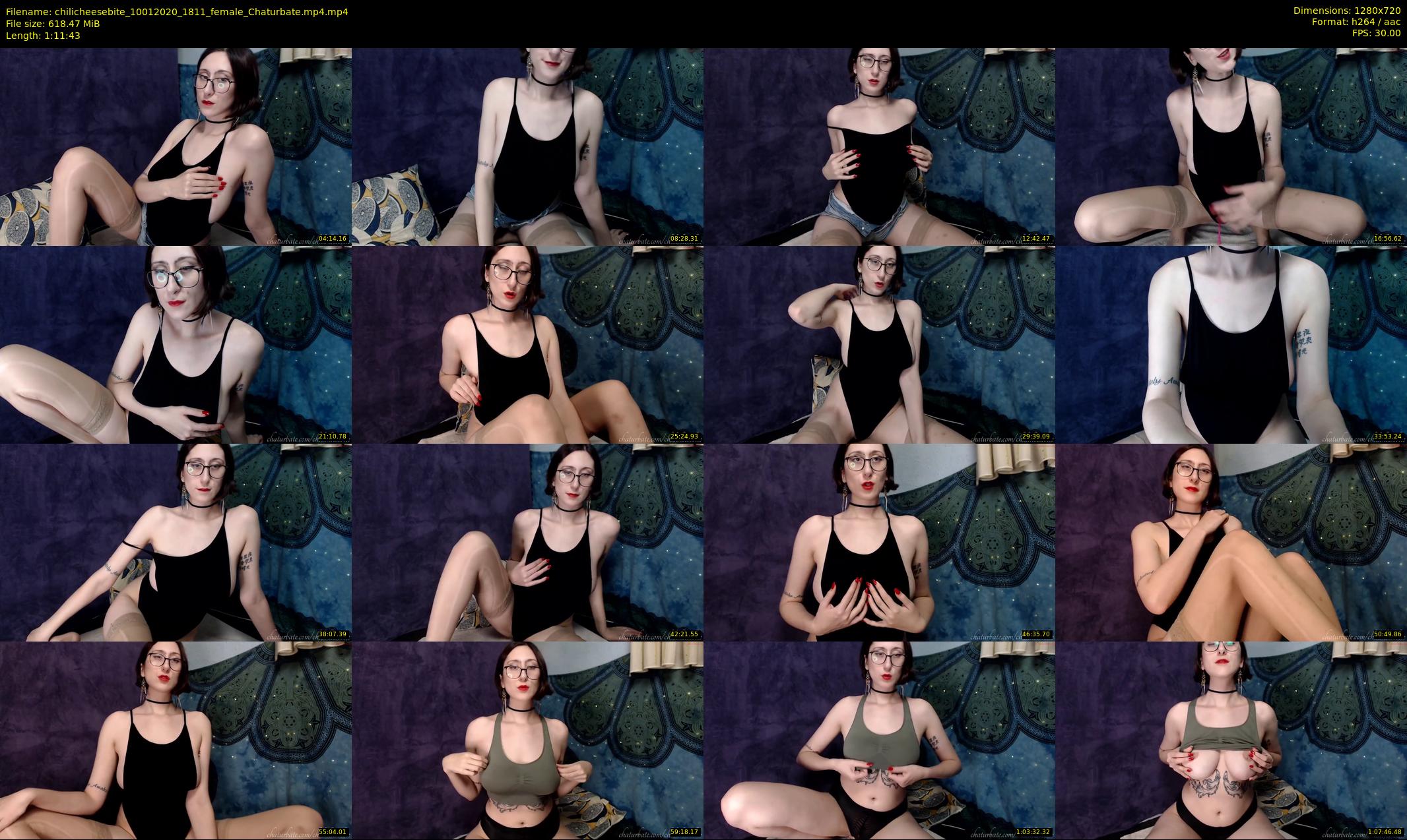 chilicheesebite — 72 minute Chaturbate female cam show recording, 720p, Jan 10, 2020