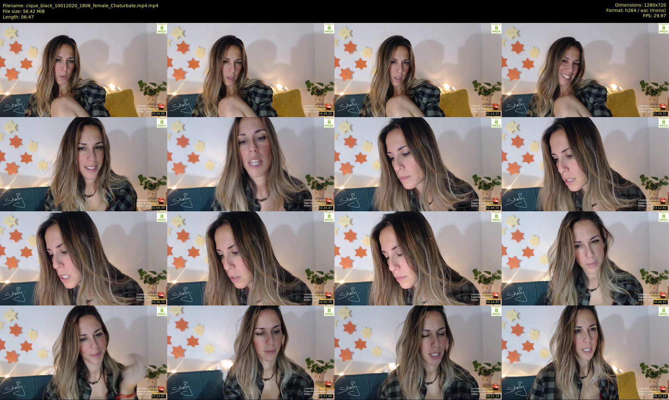 cique_black — 7 minute Chaturbate female cam show recording, 720p, Jan 10, 2020