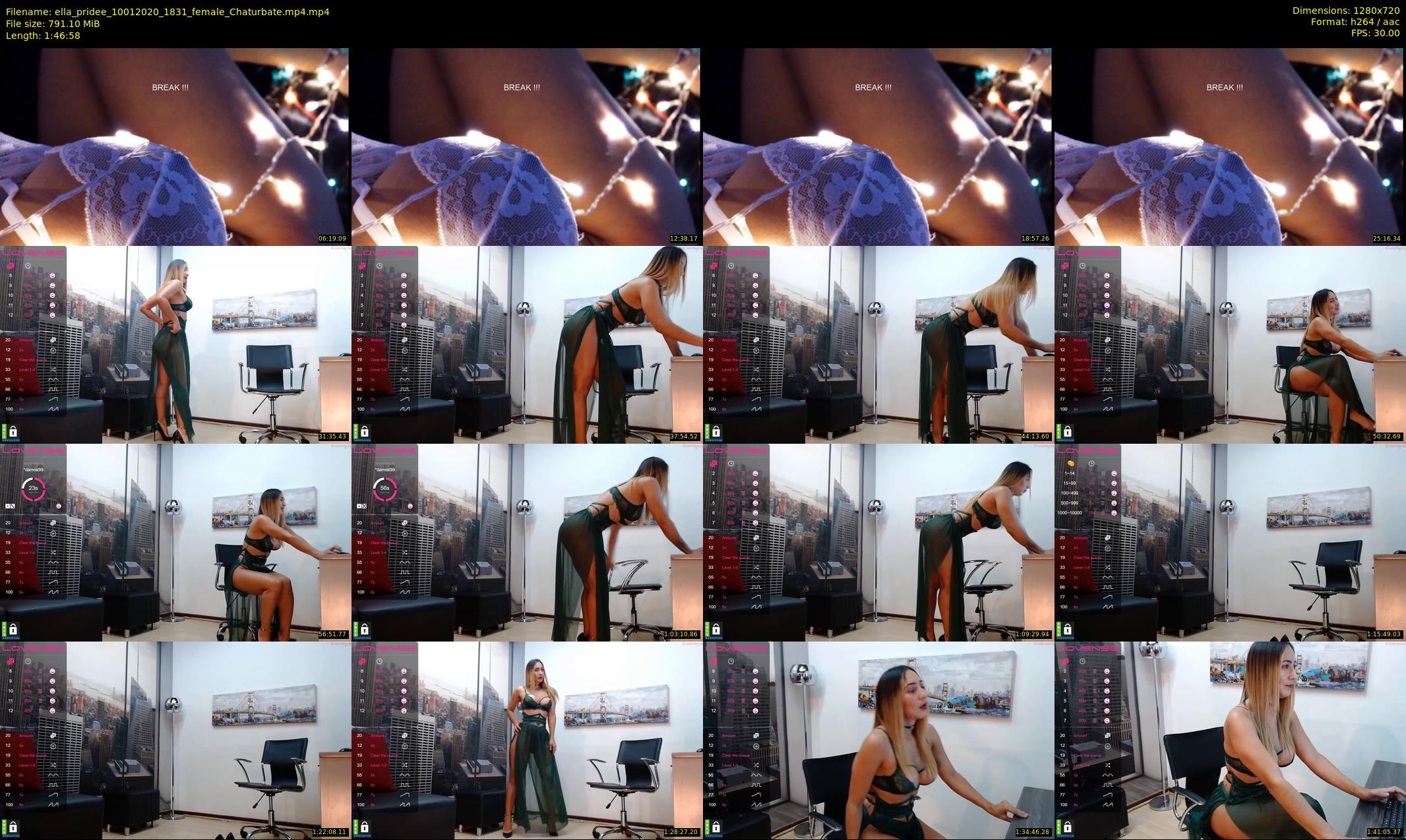 ella_pridee — 107 minute Chaturbate female cam show recording, 720p, Jan 10, 2020