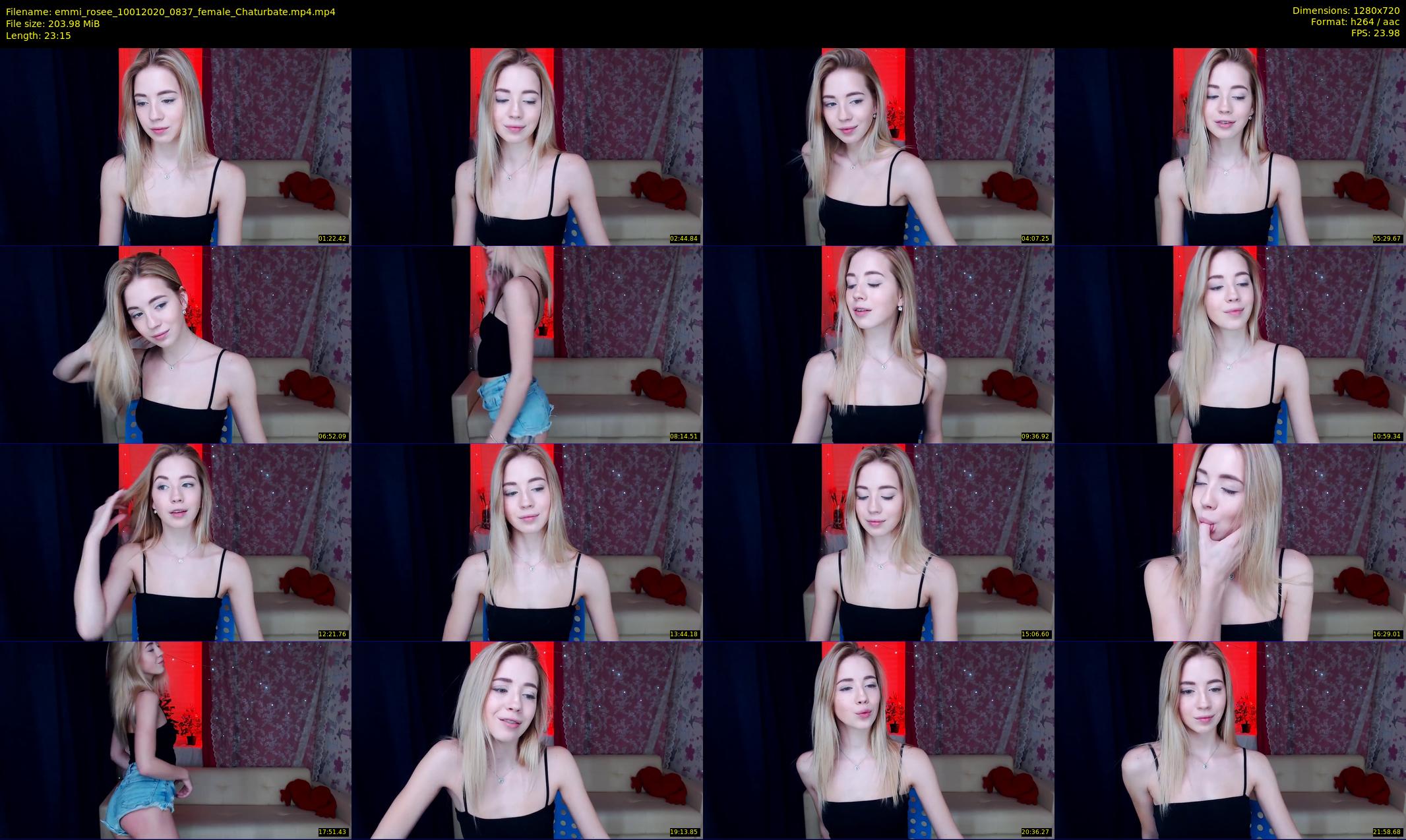 emmi_rosee — 24 minute Chaturbate female cam show recording, 720p, Jan 10, 2020
