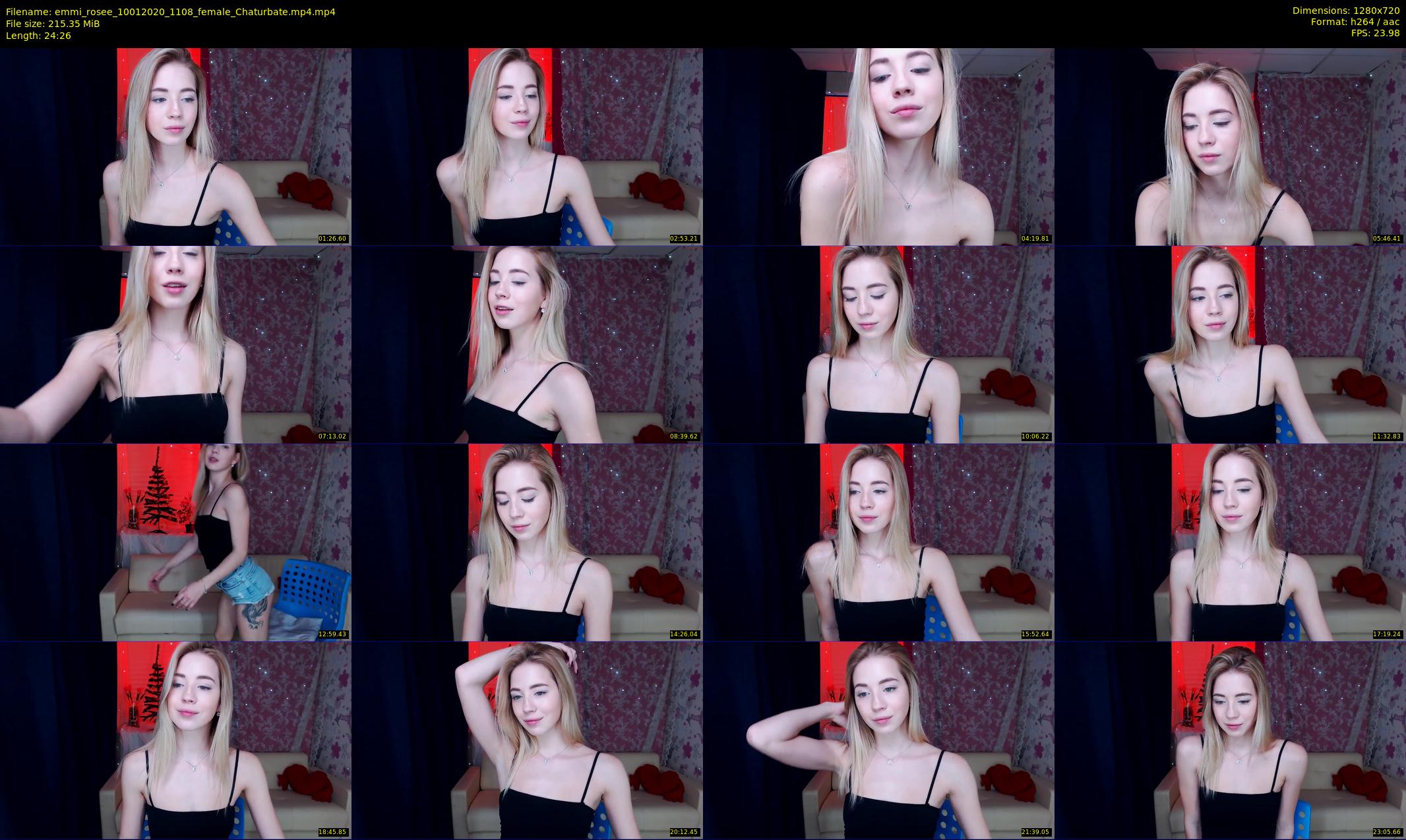 emmi_rosee — 25 minute Chaturbate female cam show recording, 720p, Jan 10, 2020