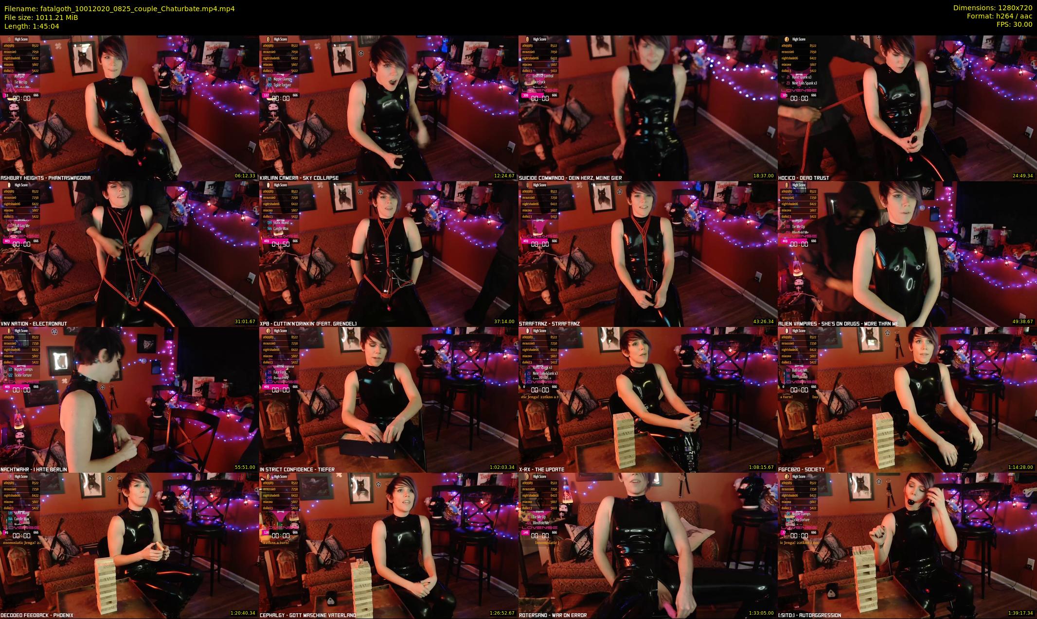 fatalgoth — 106 minute Chaturbate couple cam show recording, 720p, Jan 10, 2020