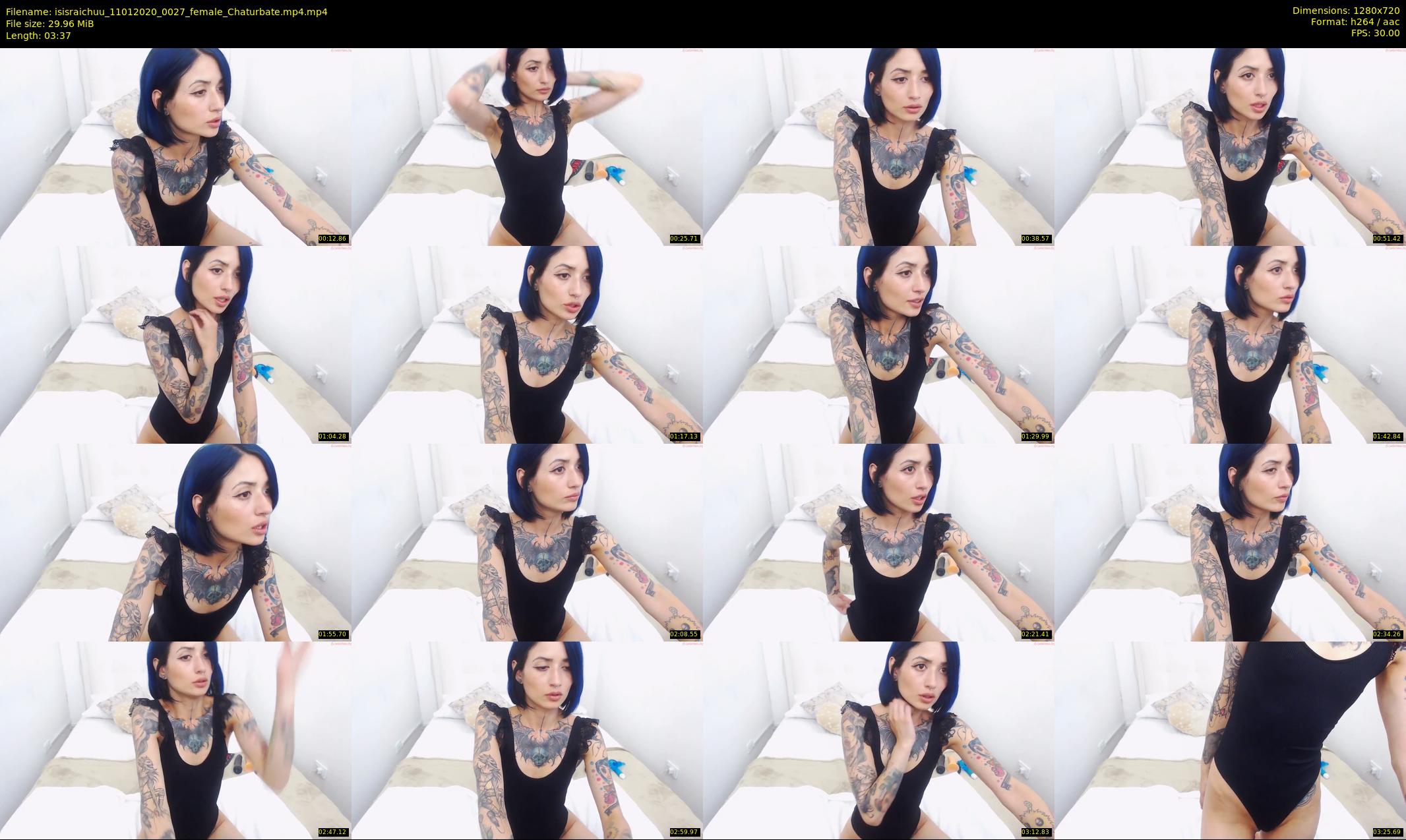 isisraichuu — 4 minute Chaturbate female cam show recording, 720p, Jan 11, 2020