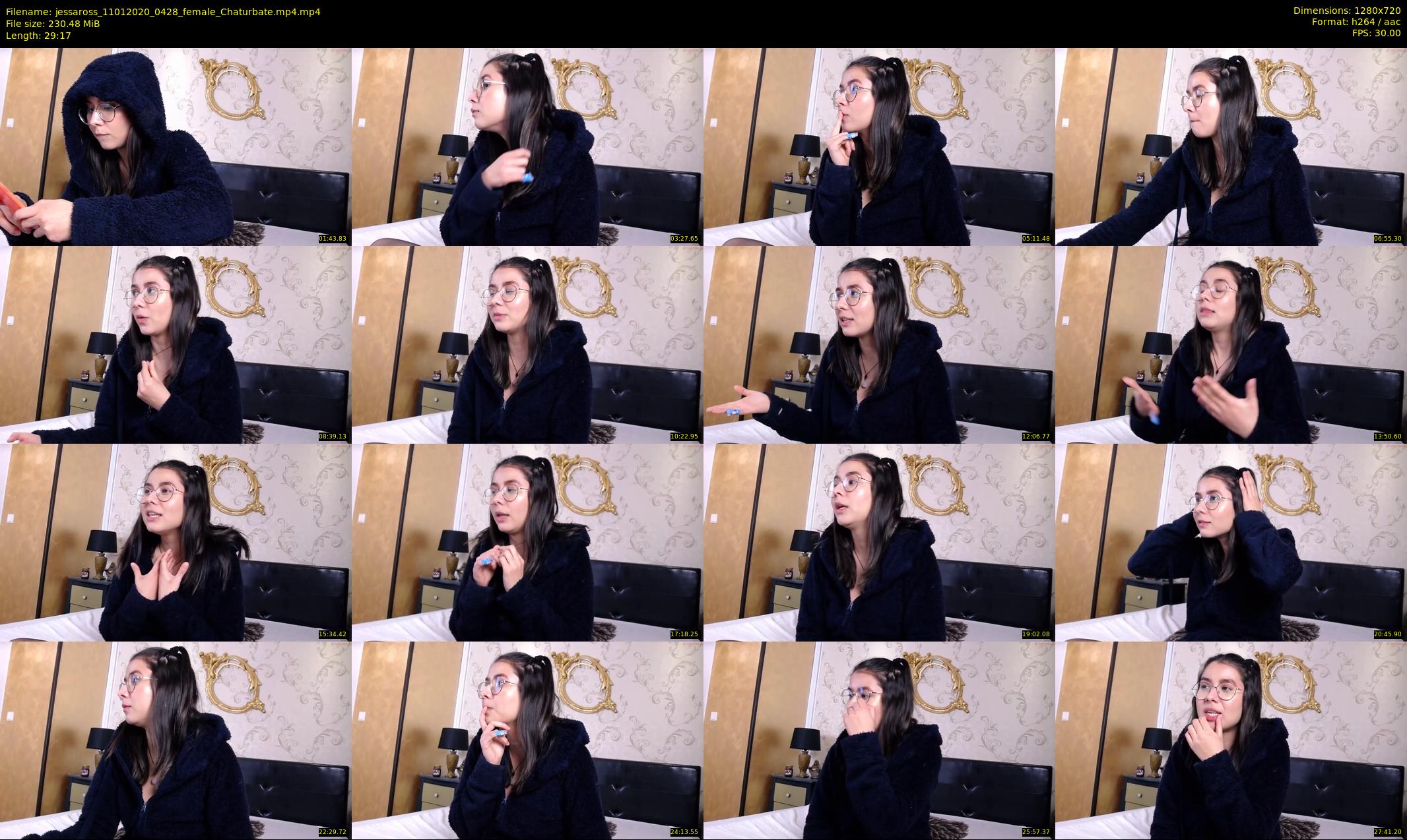 jessaross — 30 minute Chaturbate female cam show recording, 720p, Jan 11, 2020