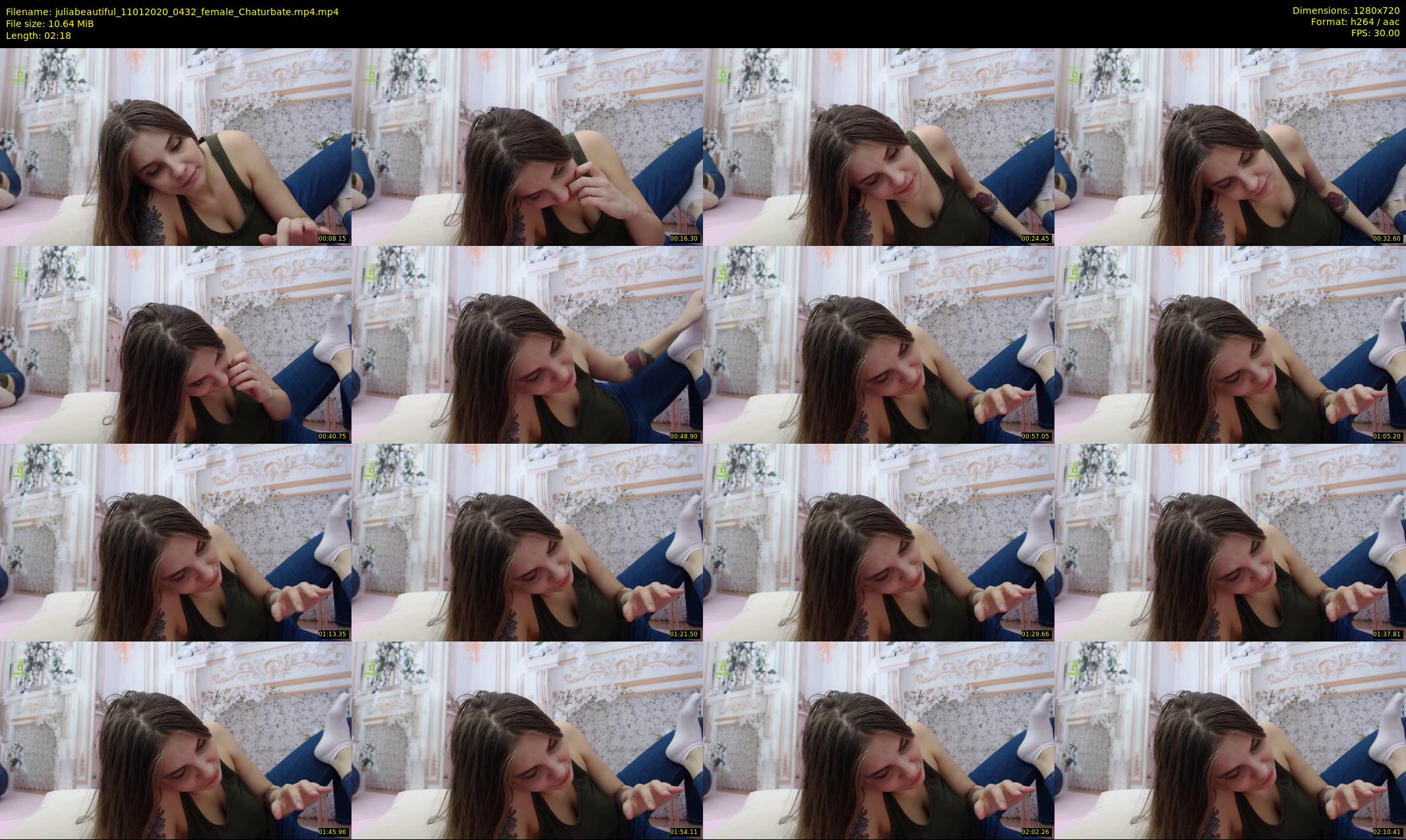 juliabeautiful — 3 minute Chaturbate female cam show recording, 720p, Jan 11, 2020
