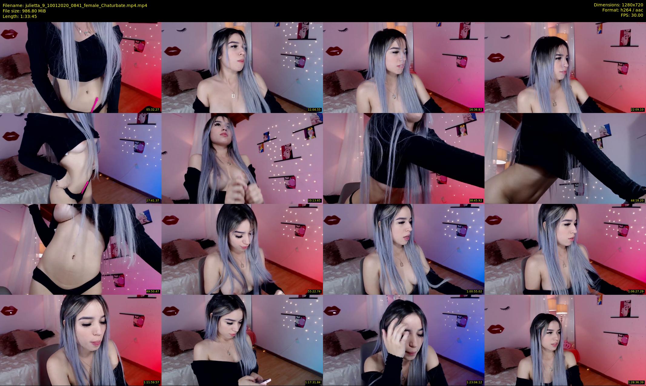 julietta_9 — 94 minute Chaturbate female cam show recording, 720p, Jan 10, 2020