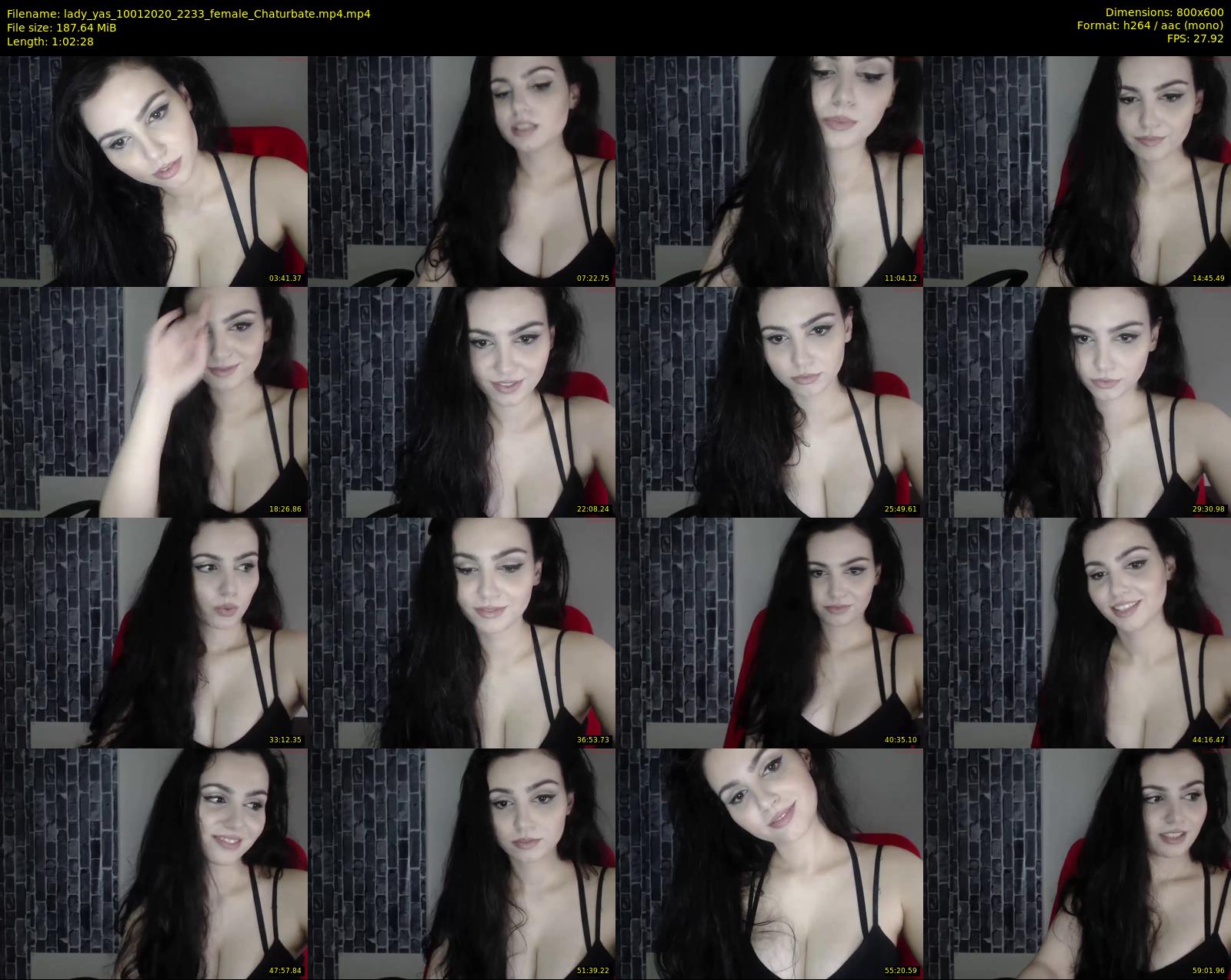 lady_yas — 63 minute Chaturbate female cam show recording, 480p, Jan 10, 2020