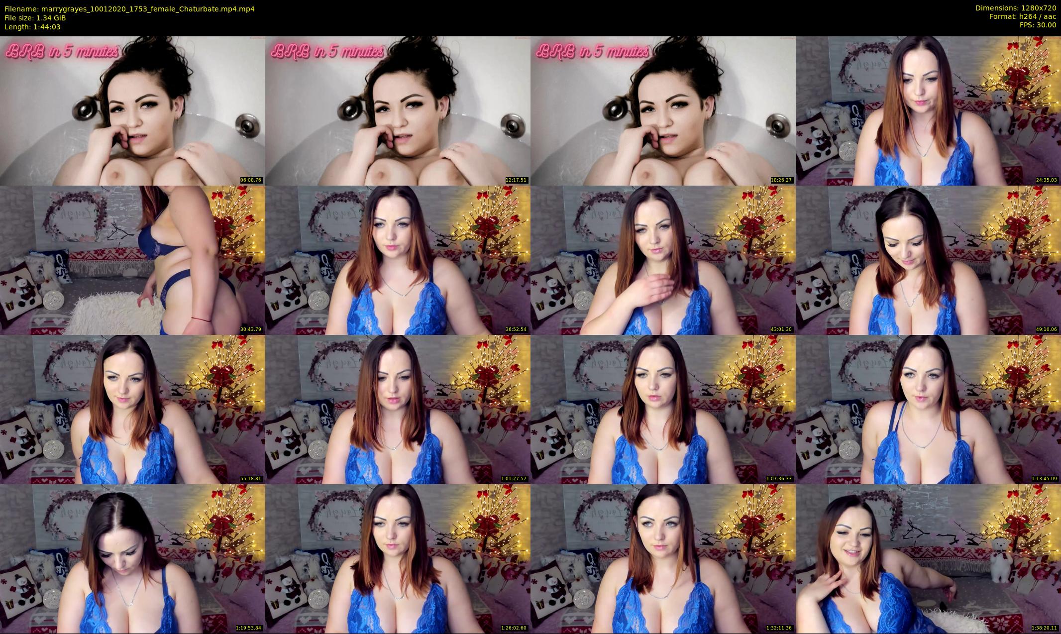 marrygrayes — 105 minute Chaturbate female cam show recording, 720p, Jan 10, 2020