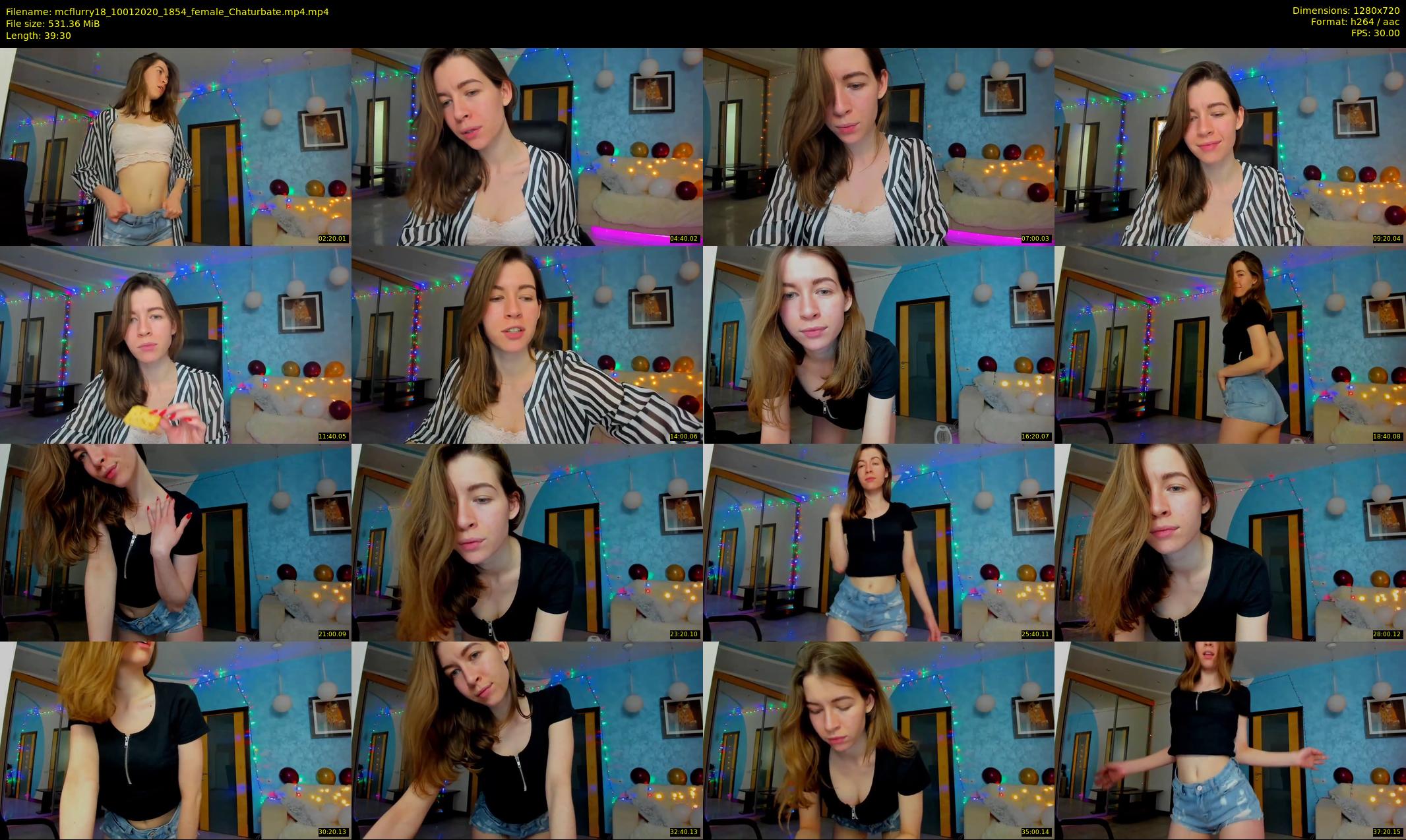 mcflurry18 — 40 minute Chaturbate female cam show recording, 720p, Jan 10, 2020