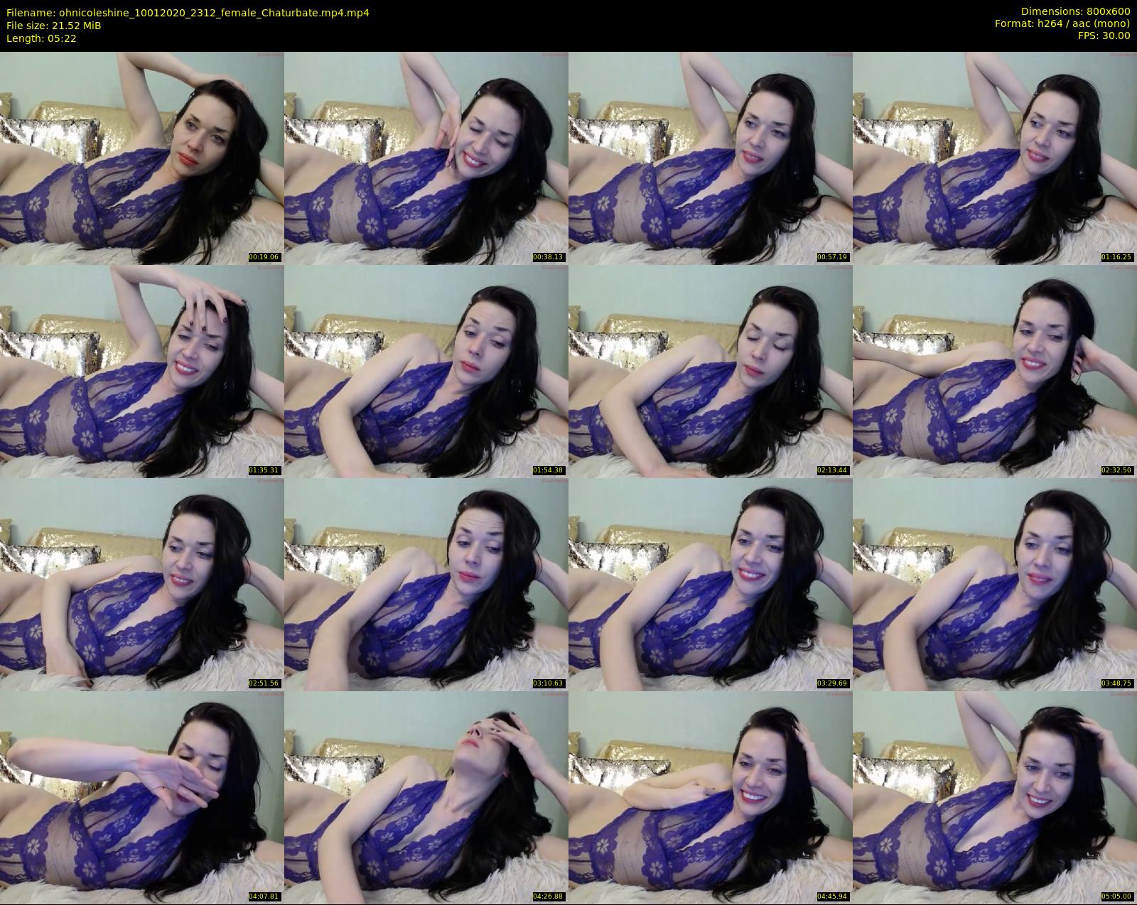 ohnicoleshine — 6 minute Chaturbate female cam show recording, 480p, Jan 10, 2020
