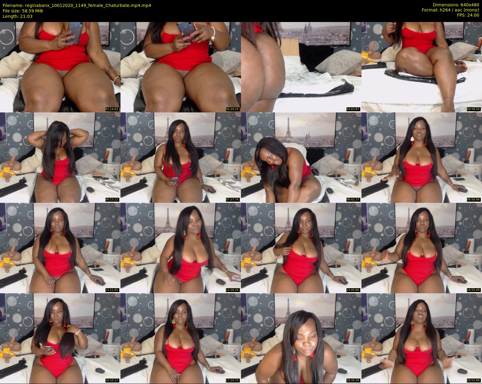 reginabanx — 22 minute Chaturbate female cam show recording, 480p, Jan 10, 2020