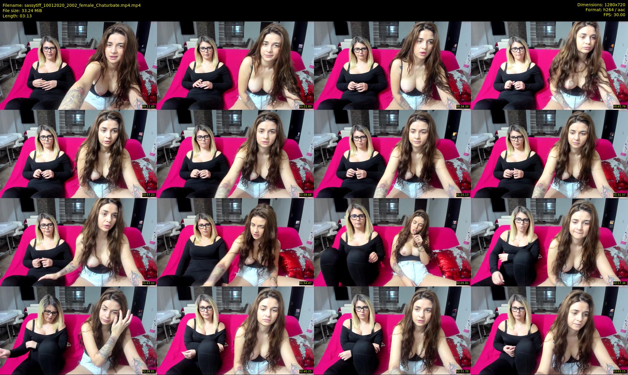 sassytiff — 4 minute Chaturbate couple cam show recording, 720p, Jan 10, 2020