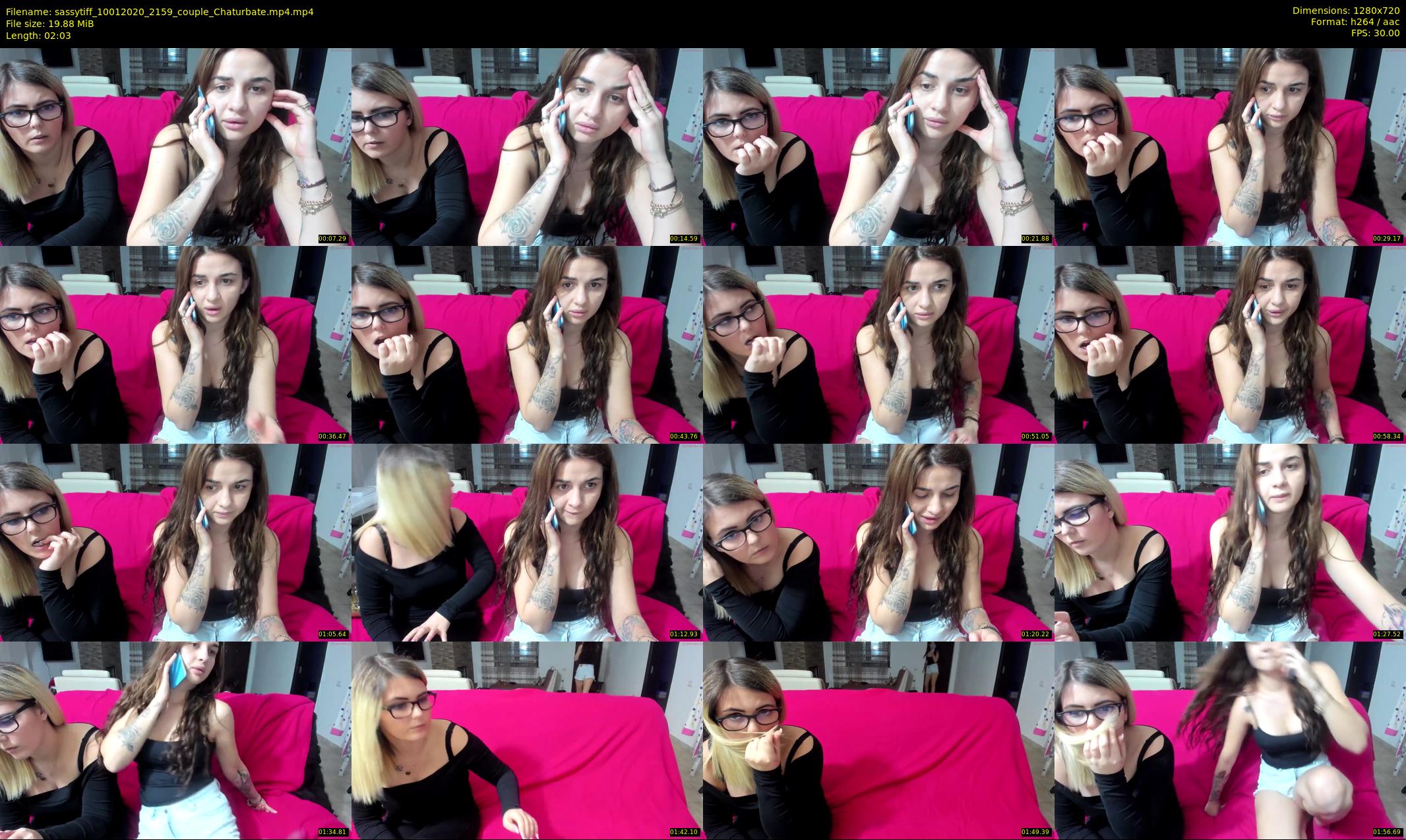 sassytiff — 3 minute Chaturbate couple cam show recording, 720p, Jan 10, 2020