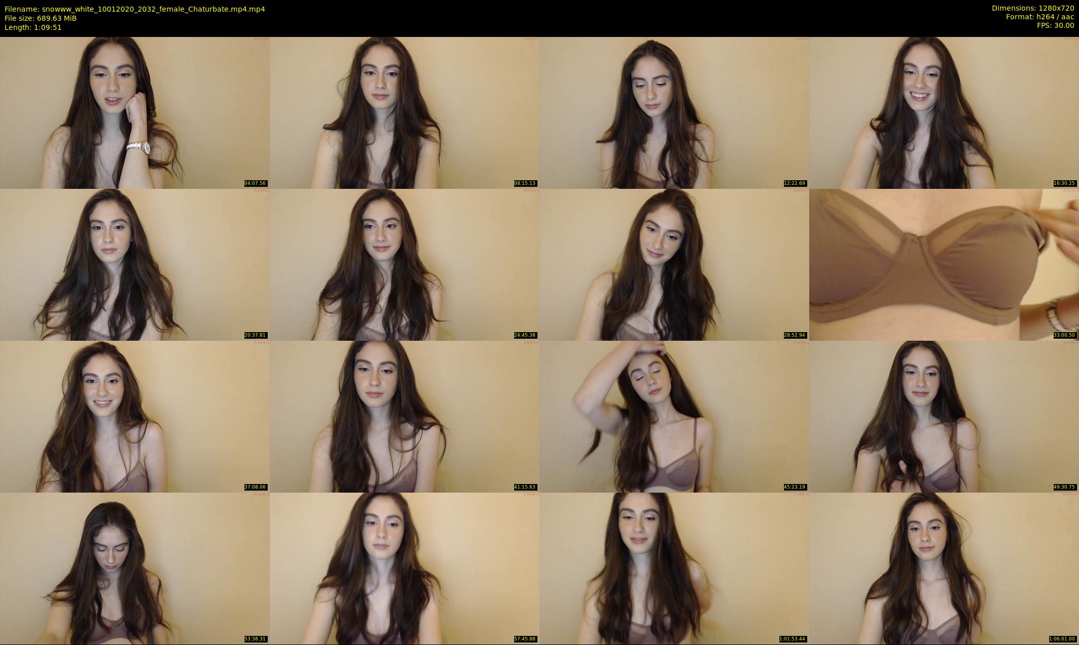 snowww_white — 70 minute Chaturbate female cam show recording, 720p, Jan 10, 2020