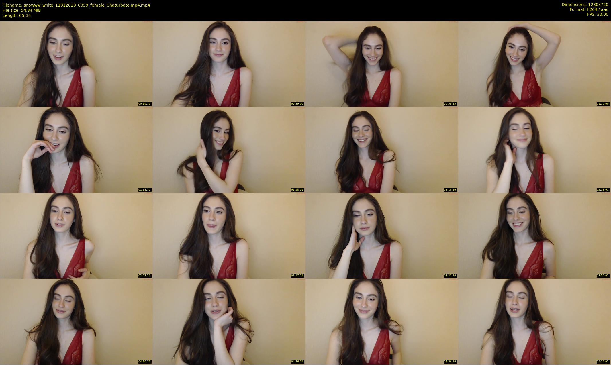 snowww_white — 6 minute Chaturbate female cam show recording, 720p, Jan 11, 2020