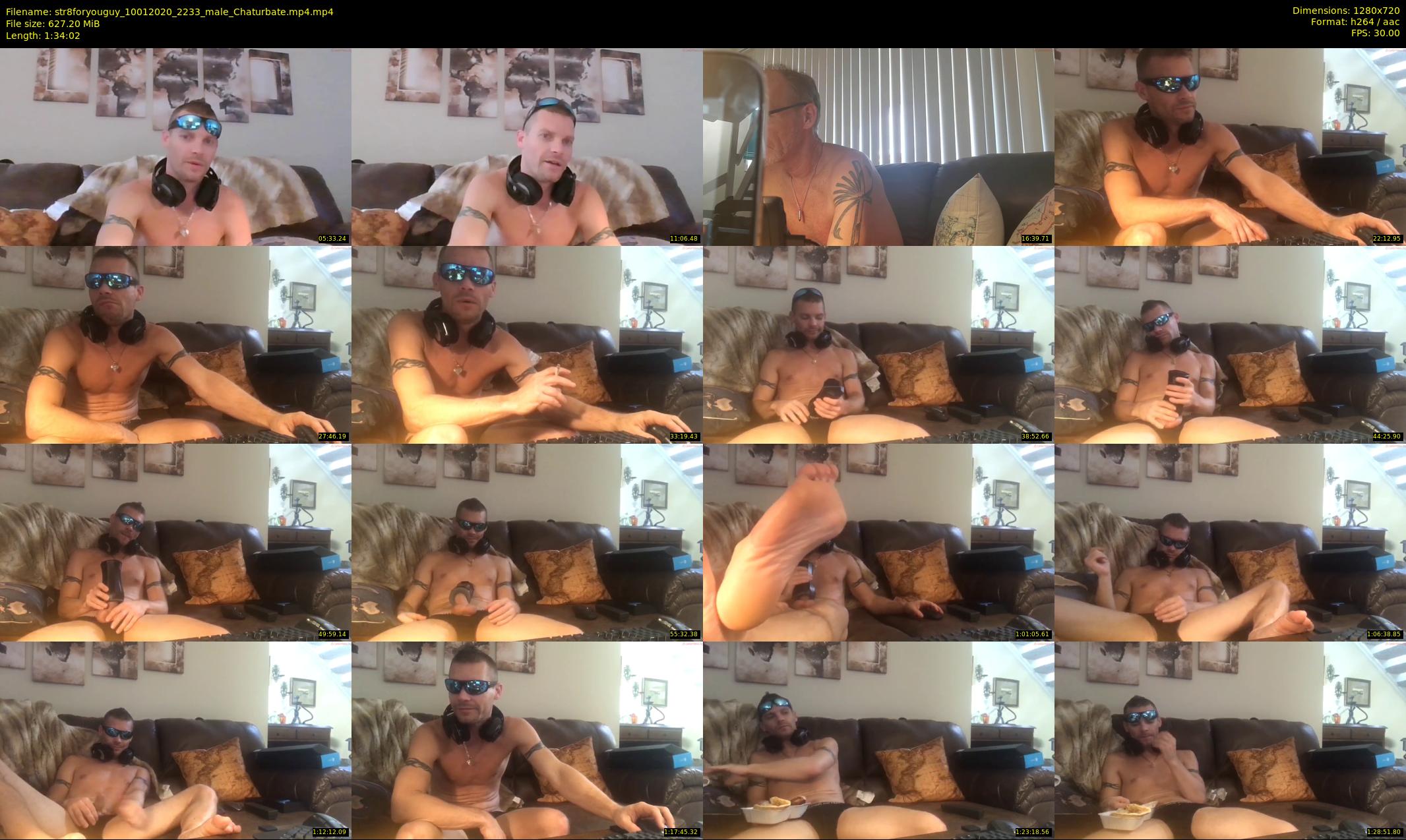 str8foryouguy — 95 minute Chaturbate male cam show recording, 720p, Jan 10, 2020
