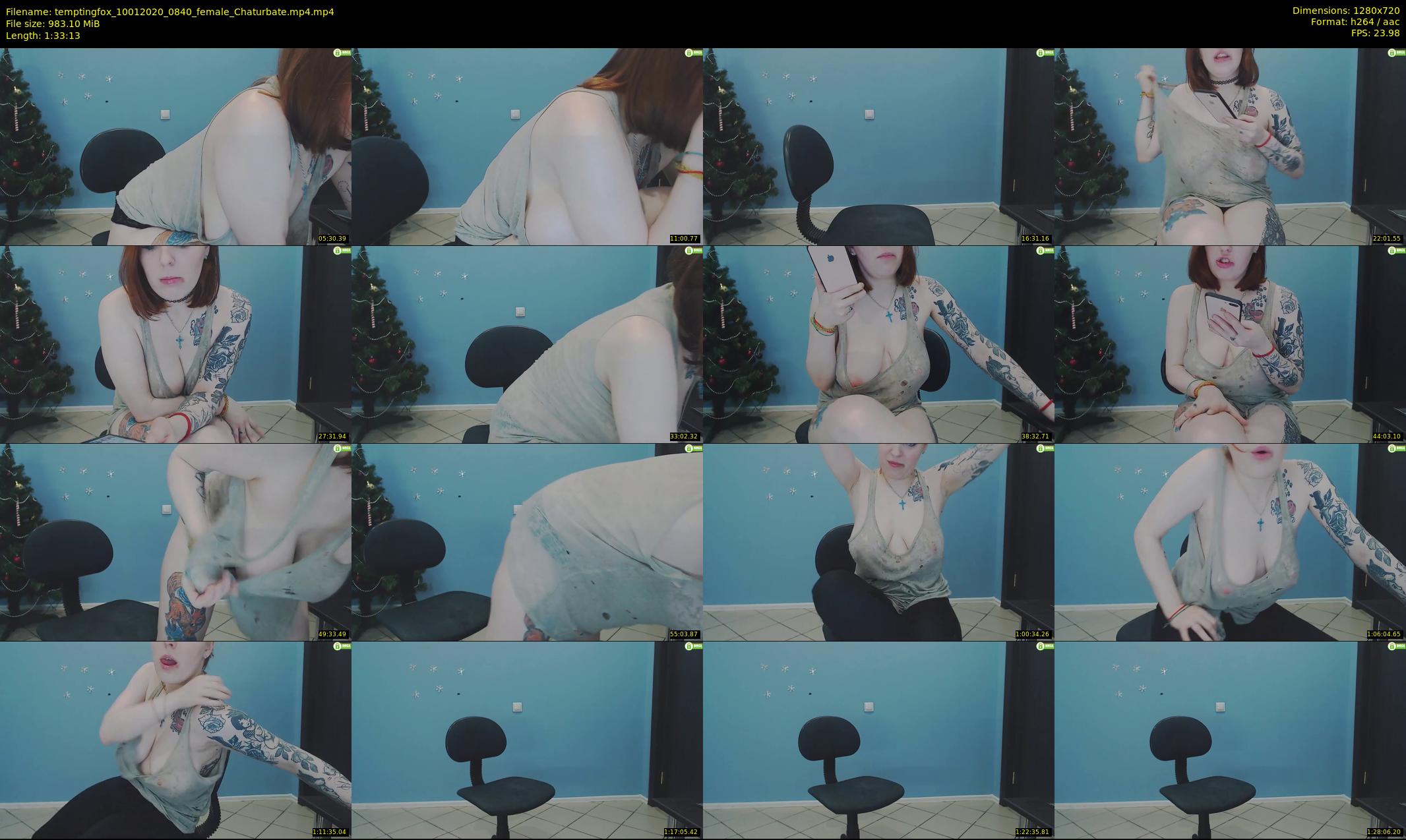 temptingfox — 94 minute Chaturbate female cam show recording, 720p, Jan 10, 2020