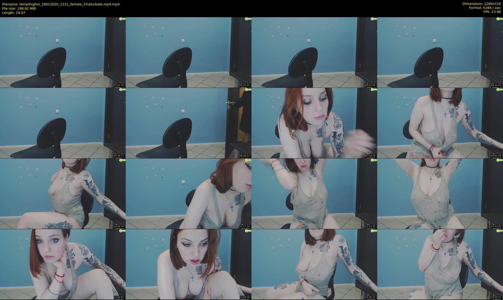 temptingfox — 20 minute Chaturbate female cam show recording, 720p, Jan 10, 2020