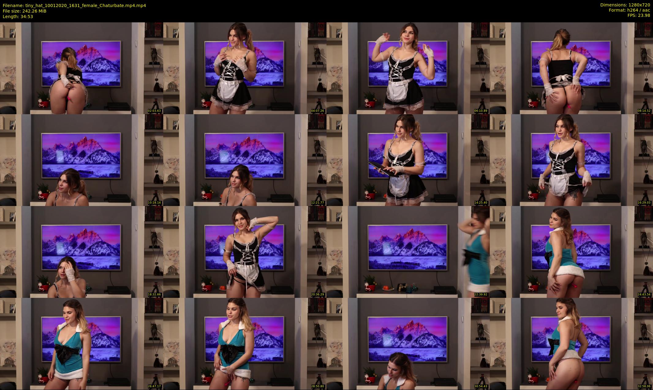 tiny_hat — 35 minute Chaturbate female cam show recording, 720p, Jan 10, 2020