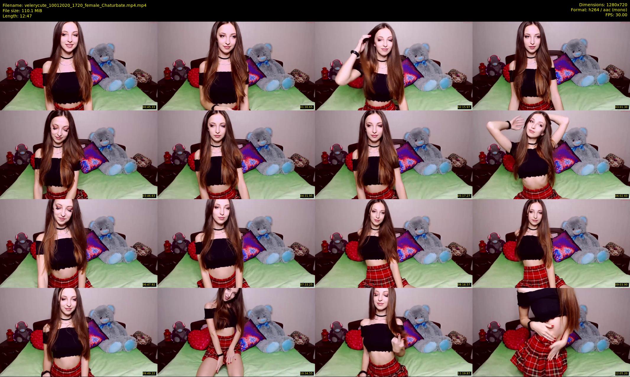 velerycute — 13 minute Chaturbate female cam show recording, 720p, Jan 10, 2020