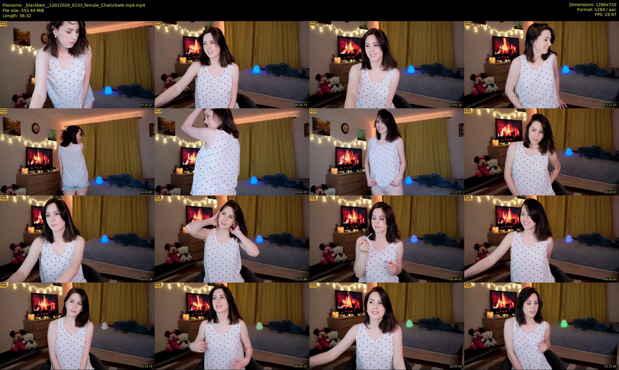 _blackbee_ — 57 minute Chaturbate female cam show recording, 720p, Jan 12, 2020
