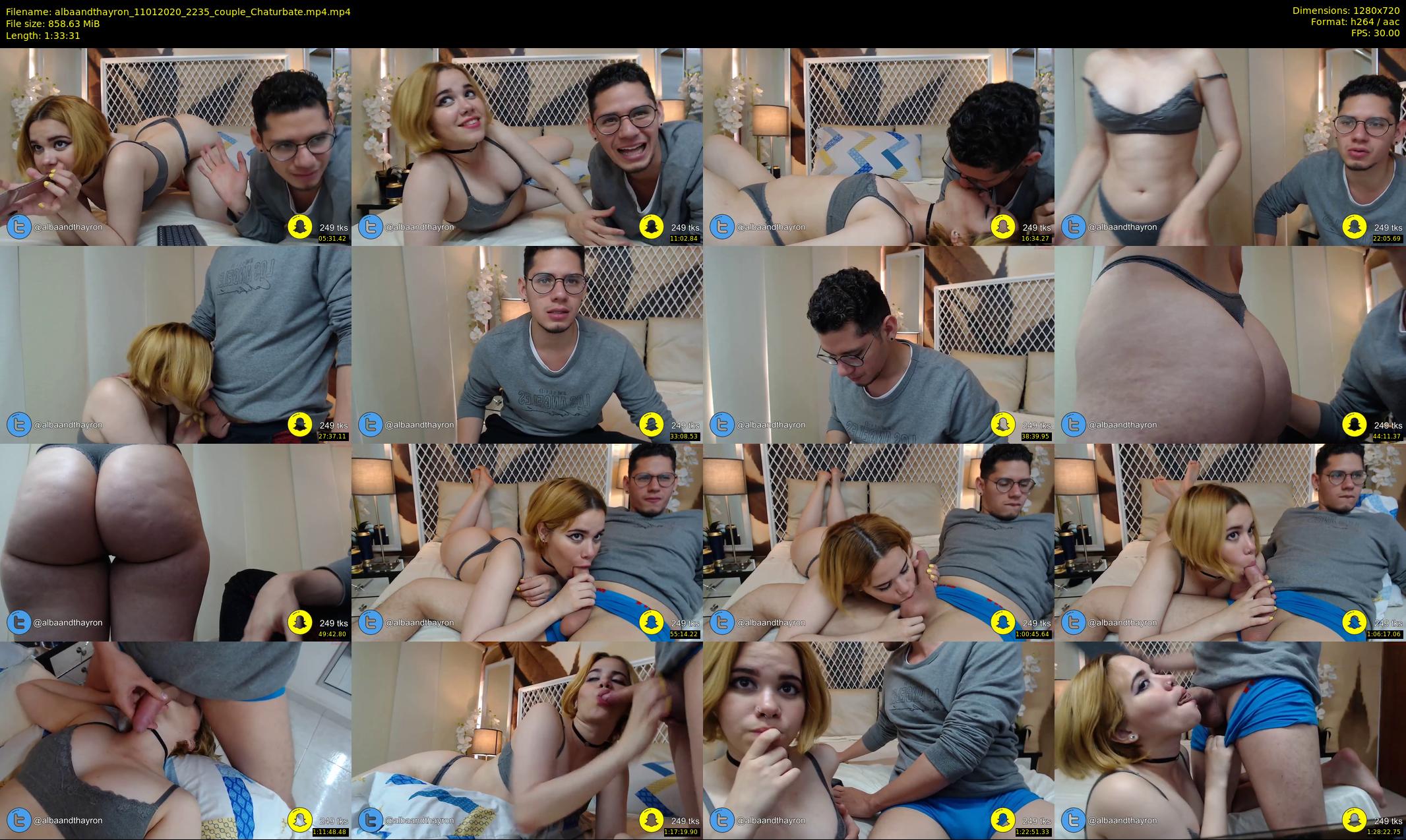 albaandthayron — 94 minute Chaturbate couple cam show recording, 720p, Jan 11, 2020