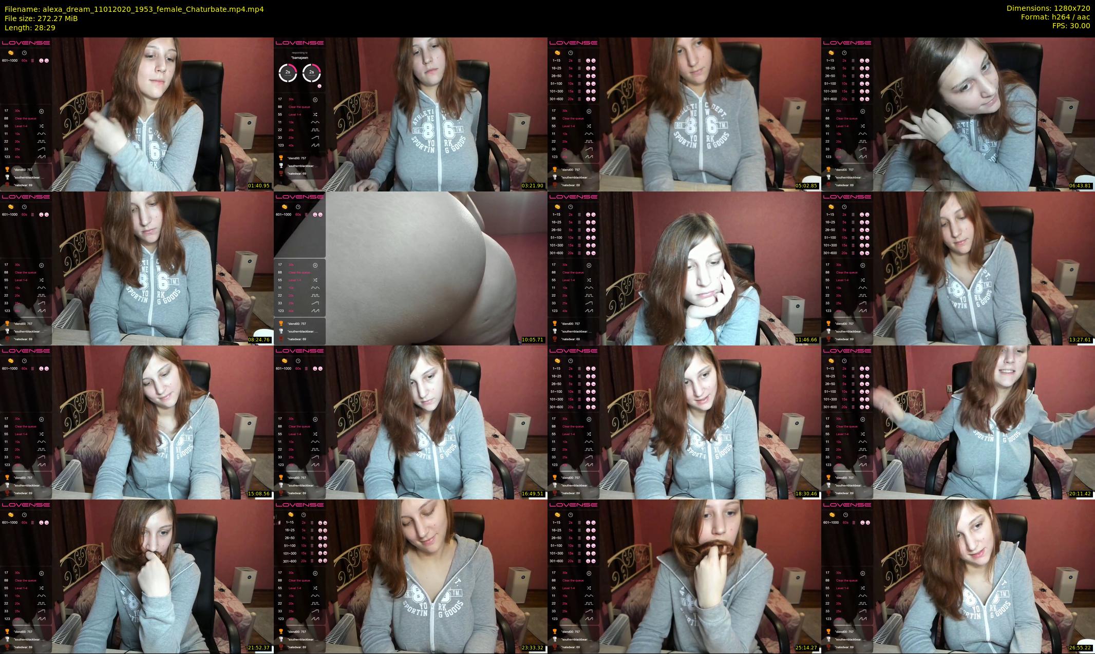 alexa_dream — 29 minute Chaturbate female cam show recording, 720p, Jan 11, 2020