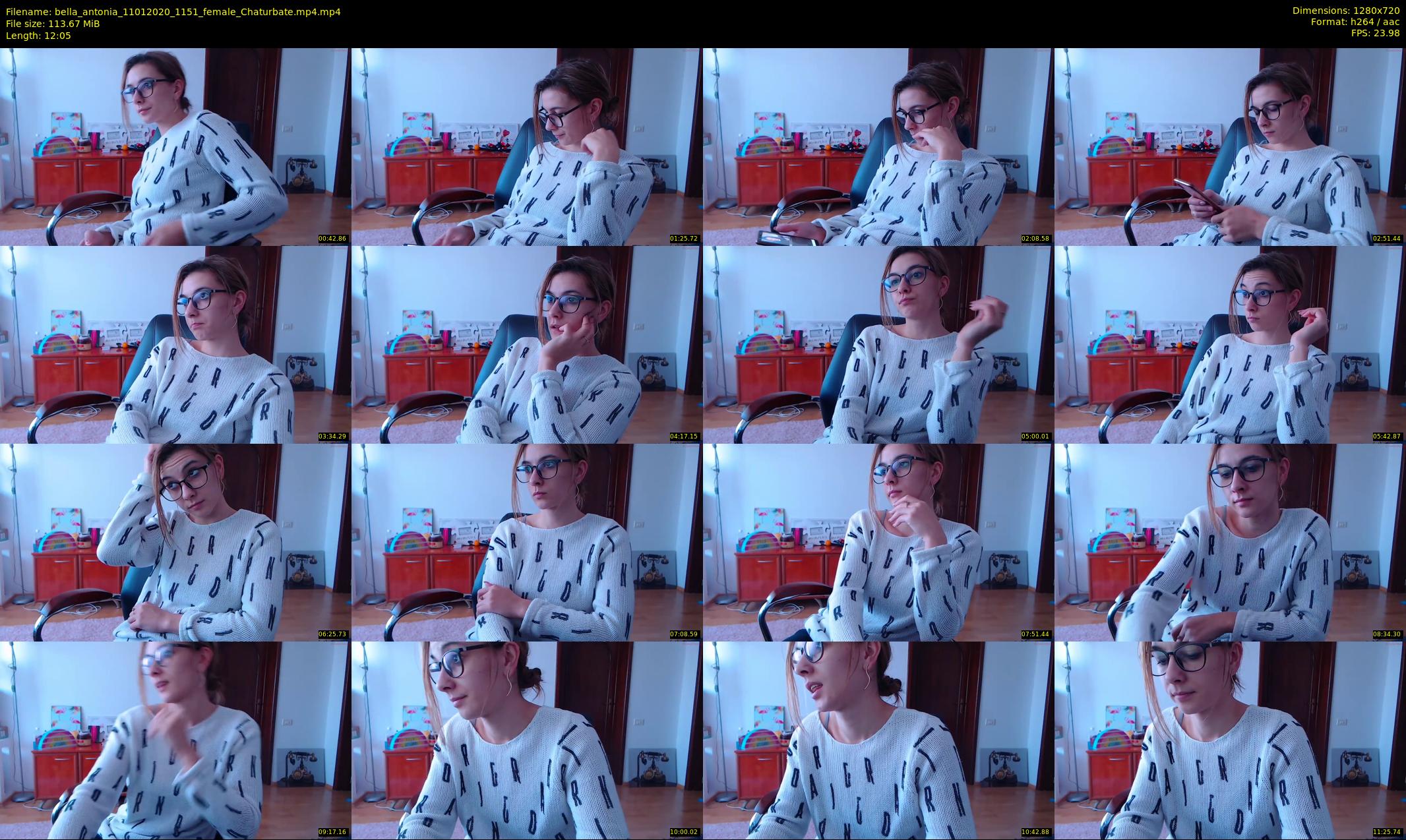 bella_antonia — 13 minute Chaturbate female cam show recording, 720p, Jan 11, 2020