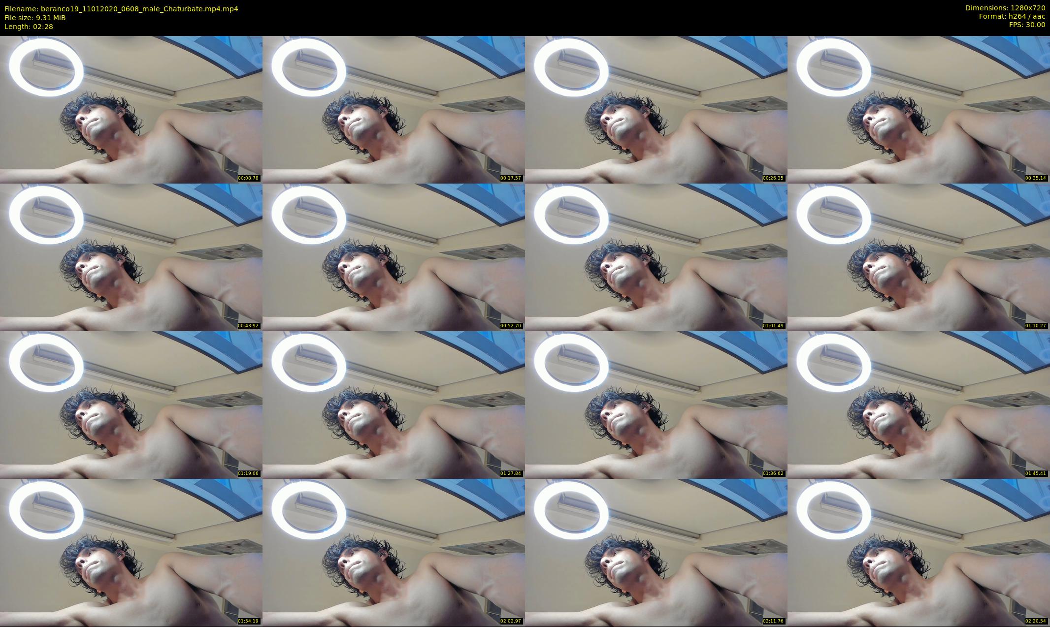 beranco19 — 3 minute Chaturbate male cam show recording, 720p, Jan 11, 2020