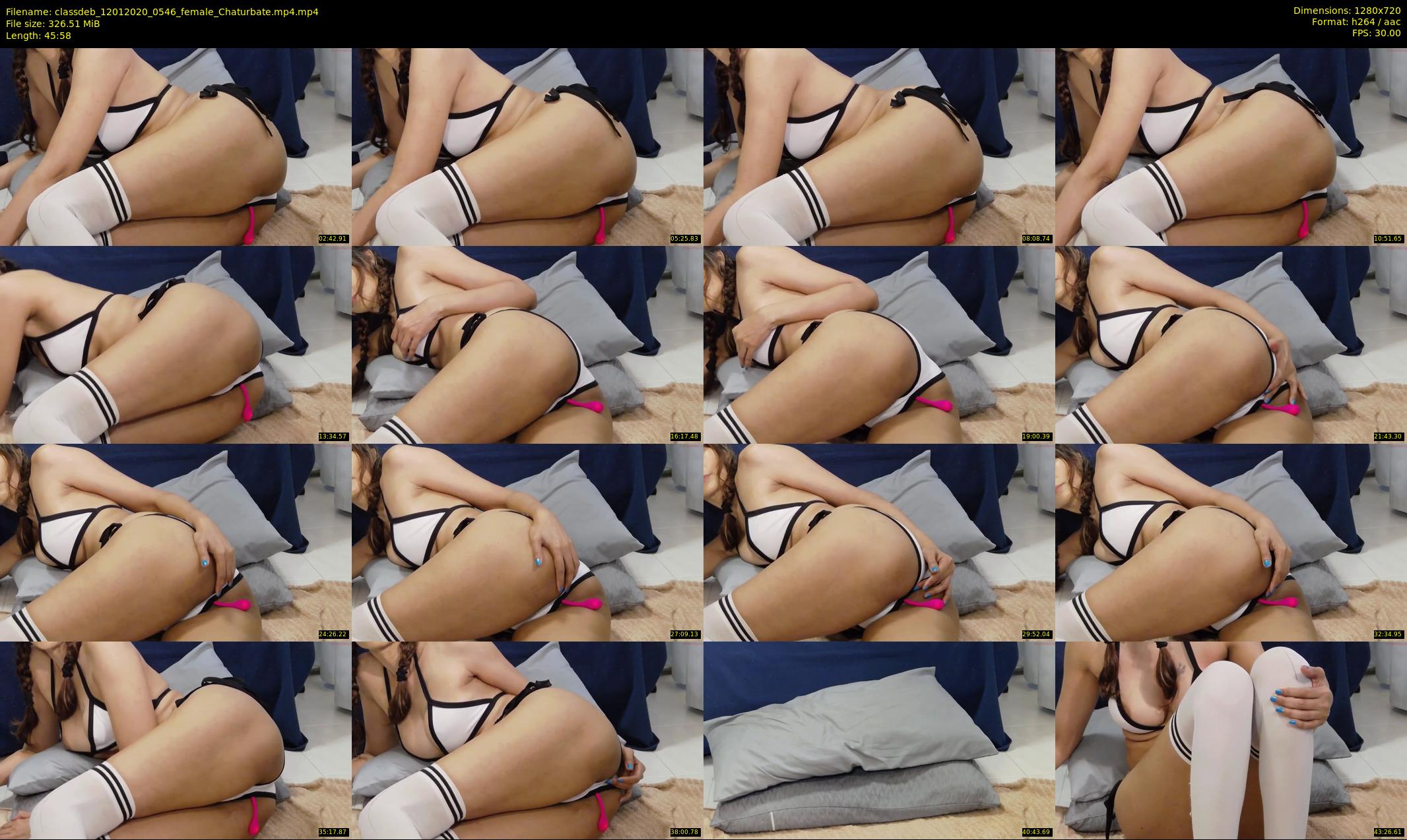 classdeb — 46 minute Chaturbate female cam show recording, 720p, Jan 12, 2020