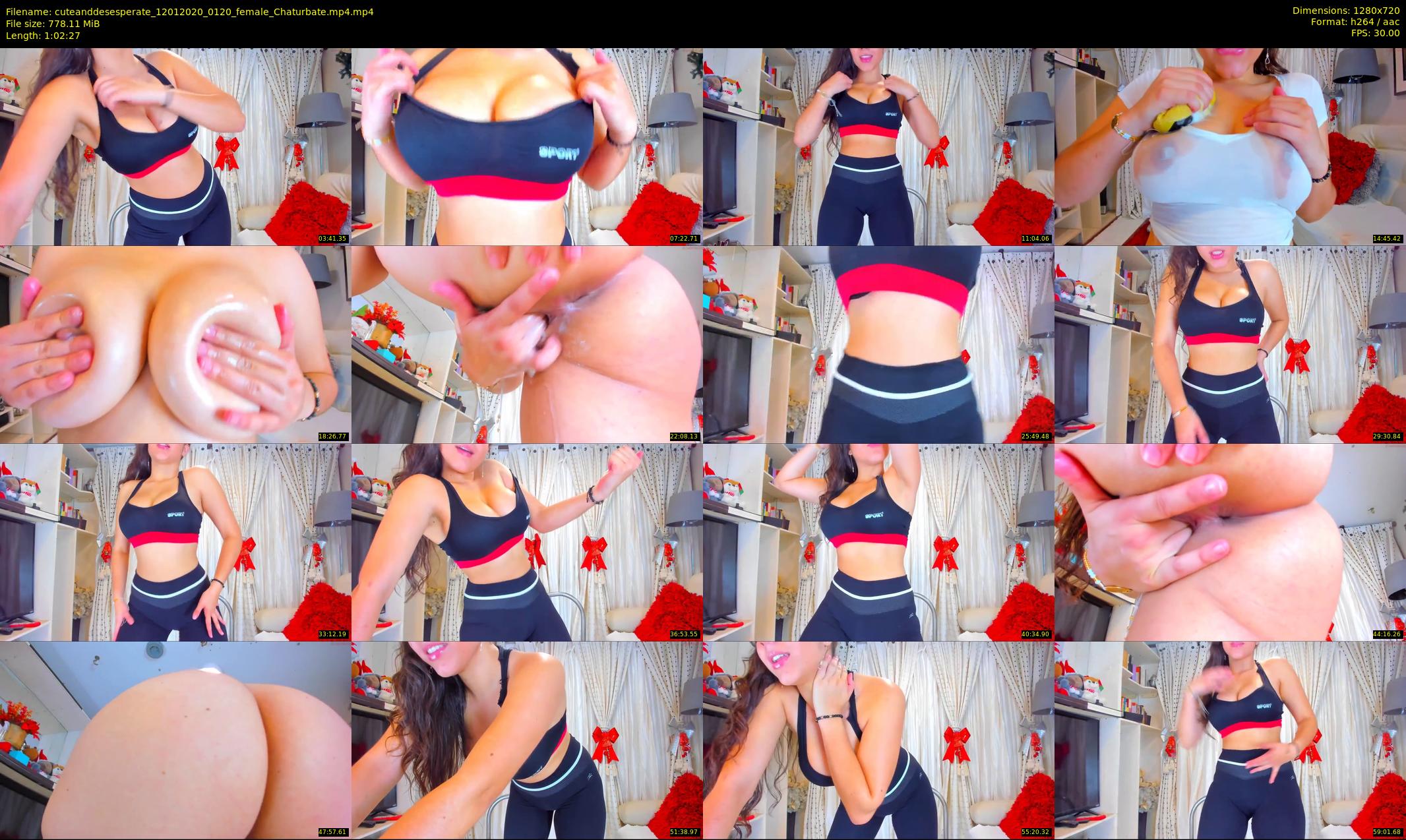 cuteanddesesperate — 63 minute Chaturbate female cam show recording, 720p, Jan 12, 2020