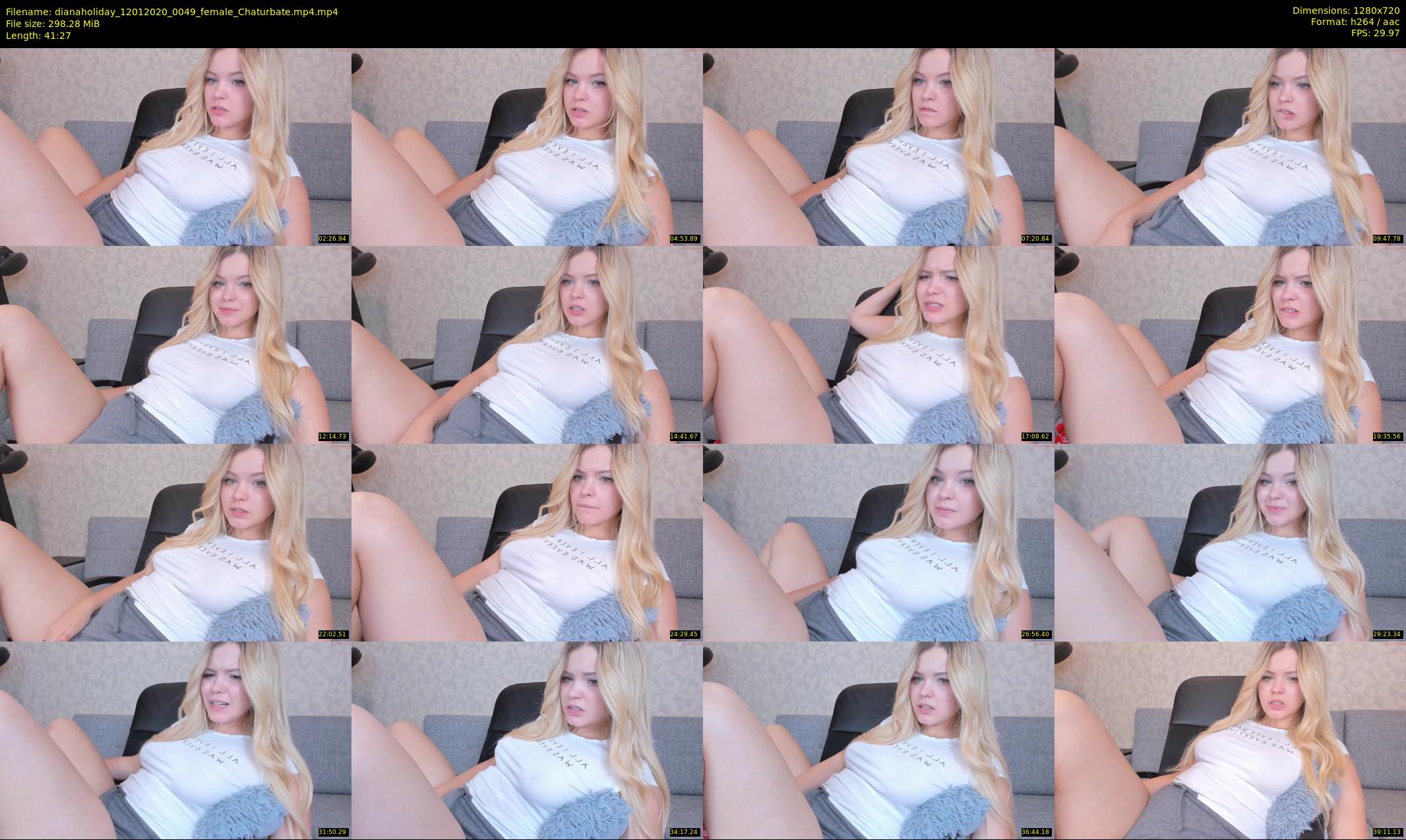 dianaholiday — 42 minute Chaturbate female cam show recording, 720p, Jan 12, 2020