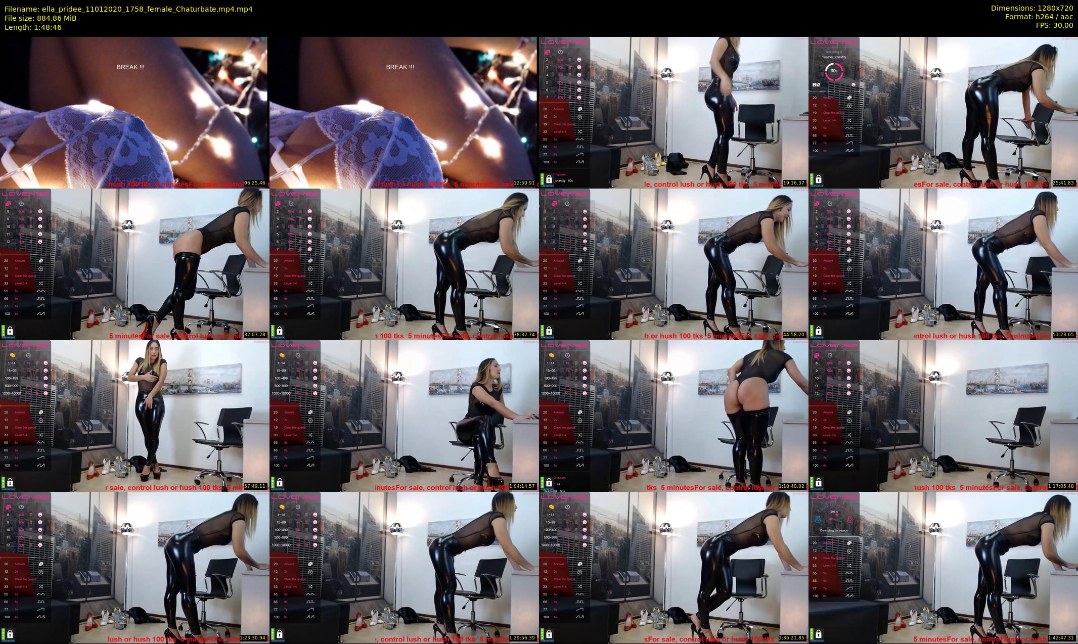 ella_pridee — 109 minute Chaturbate female cam show recording, 720p, Jan 11, 2020