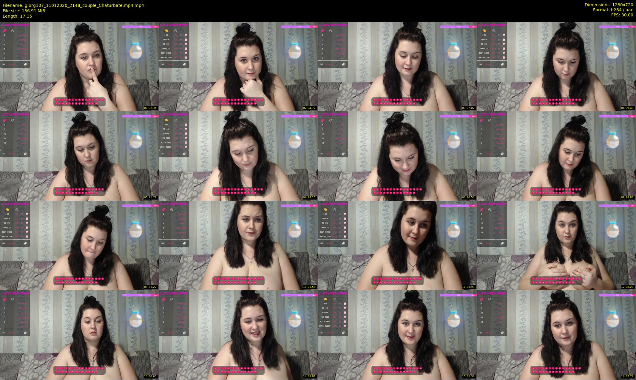 giorg107 — 18 minute Chaturbate couple cam show recording, 720p, Jan 11, 2020